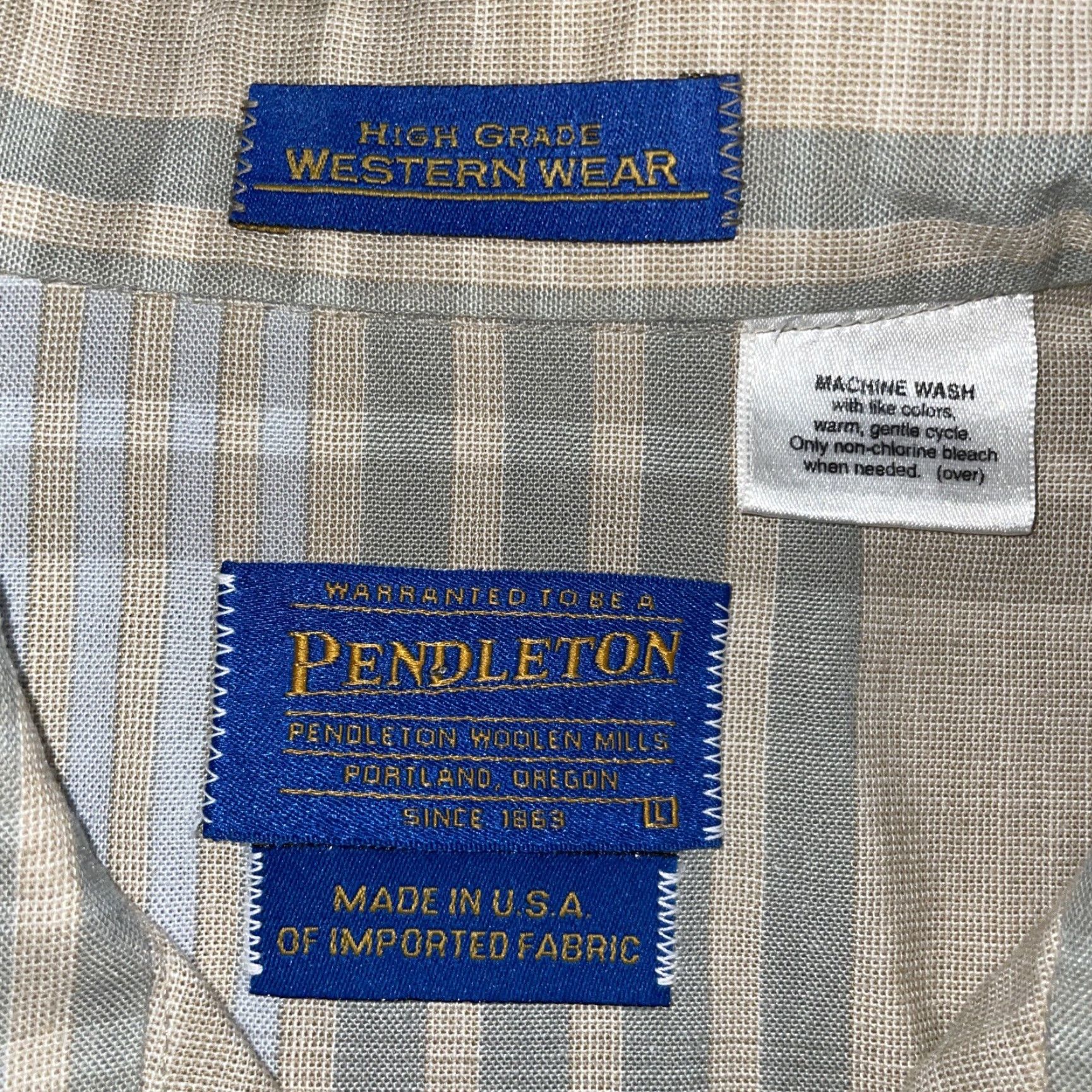 Pendleton Pendleton Plaid western wear shirt Mens L Long Sleeve Button-Up Multicolor Pattern Western Casual Mens Shirt Size US L / EU 52-54 / 3 - 3 Thumbnail
