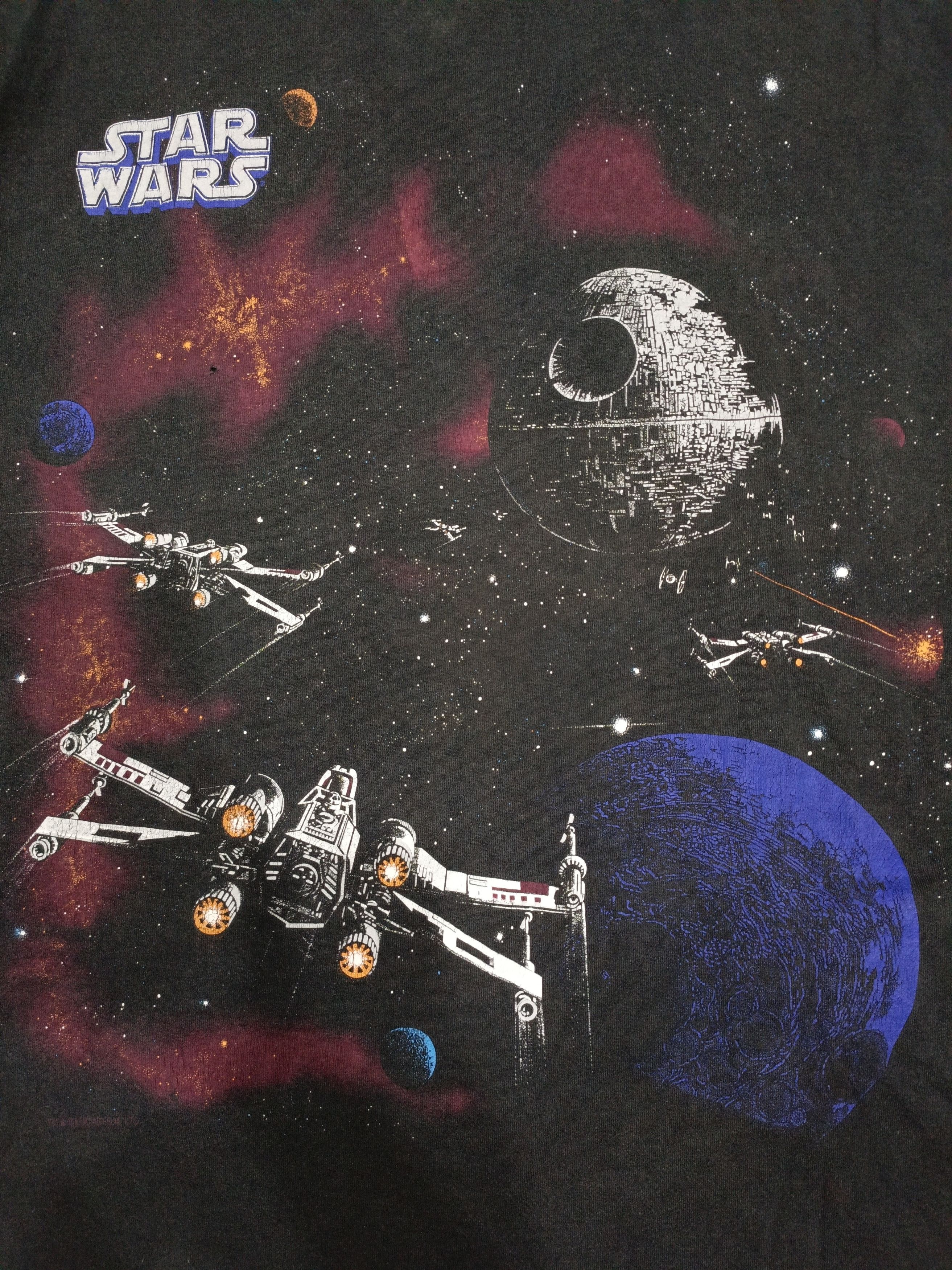 Vintage Vintage 90s Faded Star Wars Death Star Size US XL / EU 56 / 4 - 4 Thumbnail