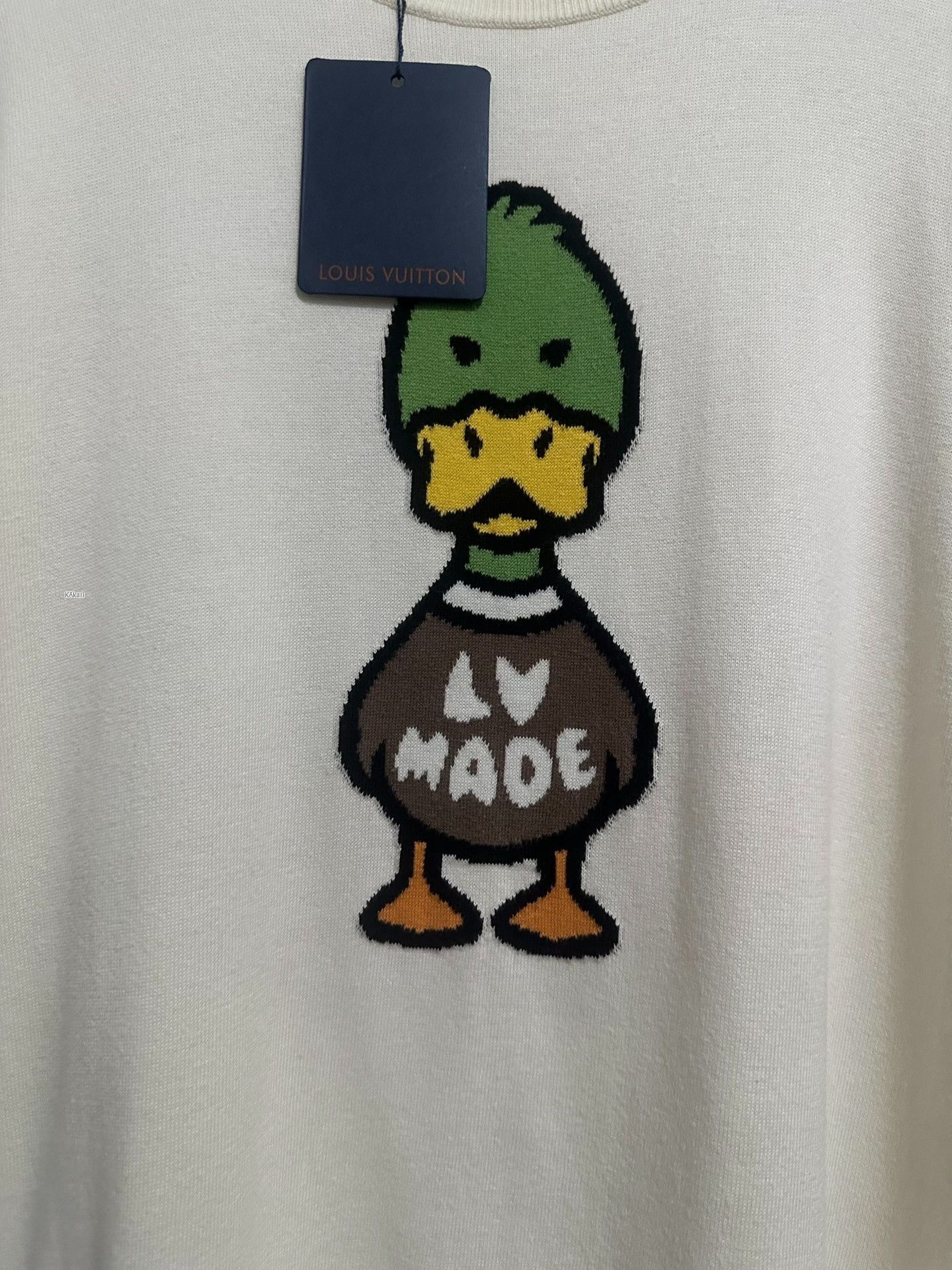 Louis Vuitton Louis Vuitton Nigo2 Duck Intarsia Knit Tee Size US XL / EU 56 / 4 - 2 Thumbnail