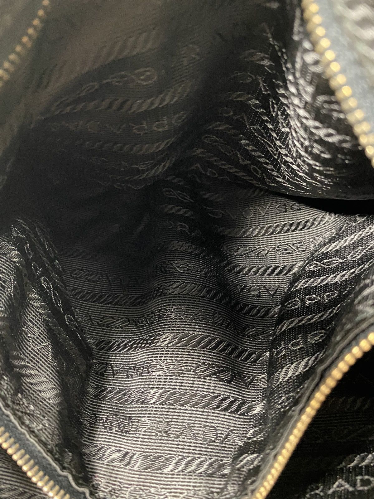 Prada Prada Tessuto Gold Nylon Crossbody Bag Size ONE SIZE - 9 Thumbnail