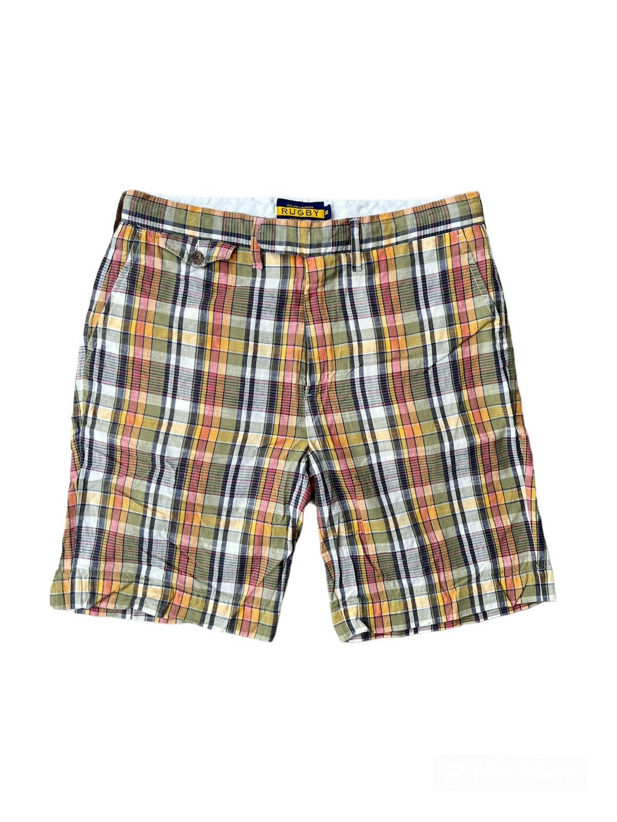 image of Polo Ralph Laurent Rugby Short Pants in Orange, Men's (Size 30)