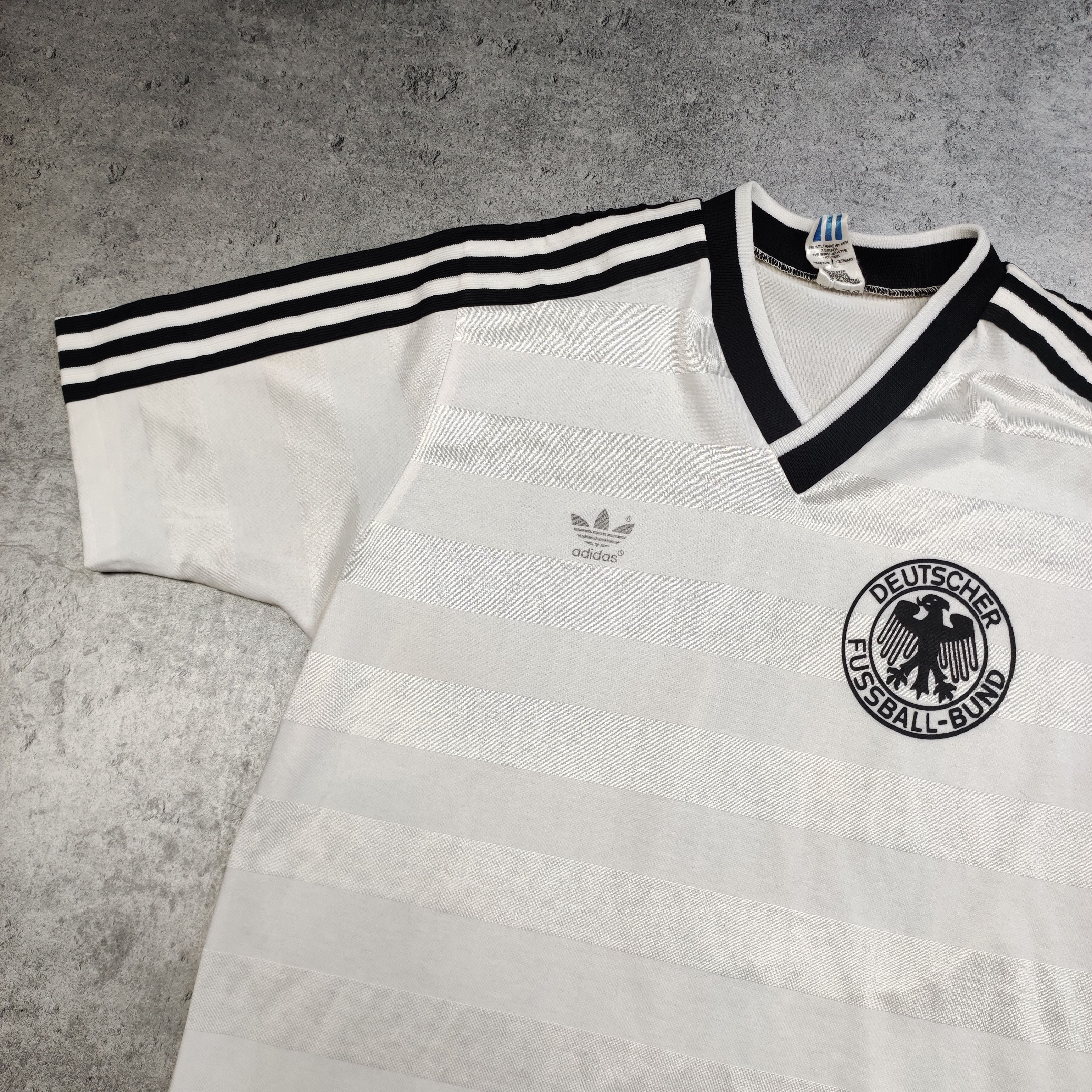 Vintage RARE Germany EURO 1984 Football Adidas Match Jersey Size US L / EU 52-54 / 3 - 4 Thumbnail