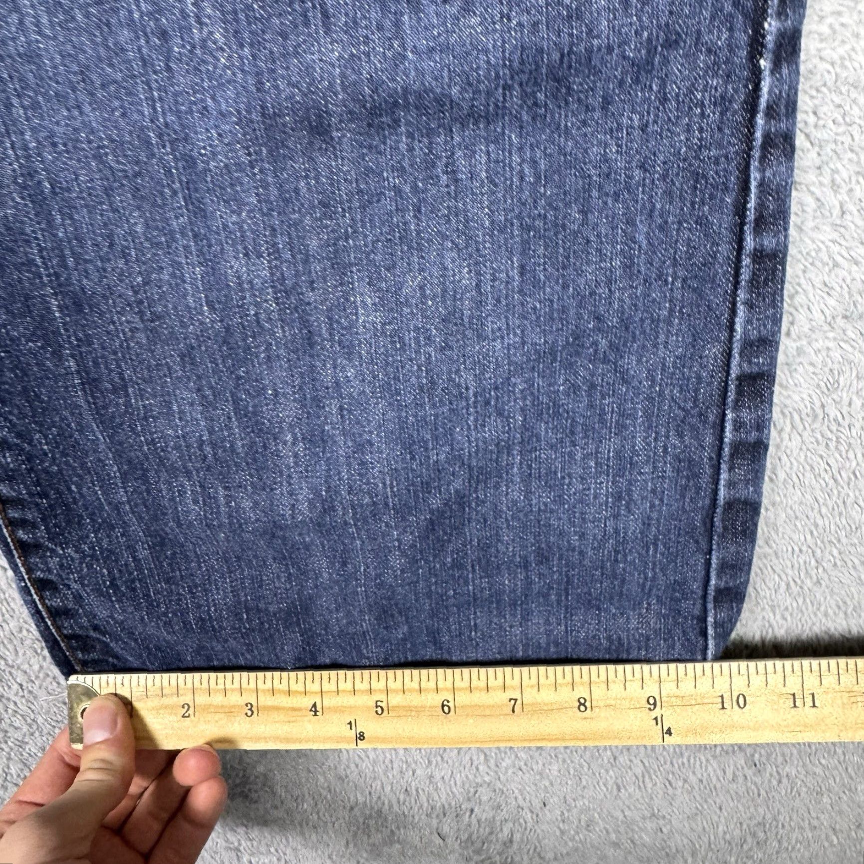 Guess VINTAGE Guess Jeans Falcon Jeans Mens 38x32 LA Whisker Bootcut Dark Blue Denim Y2K Baggy Jeans Mens Regular 38 Blue City Classic Mens Size US 38 / EU 54 - 6 Thumbnail