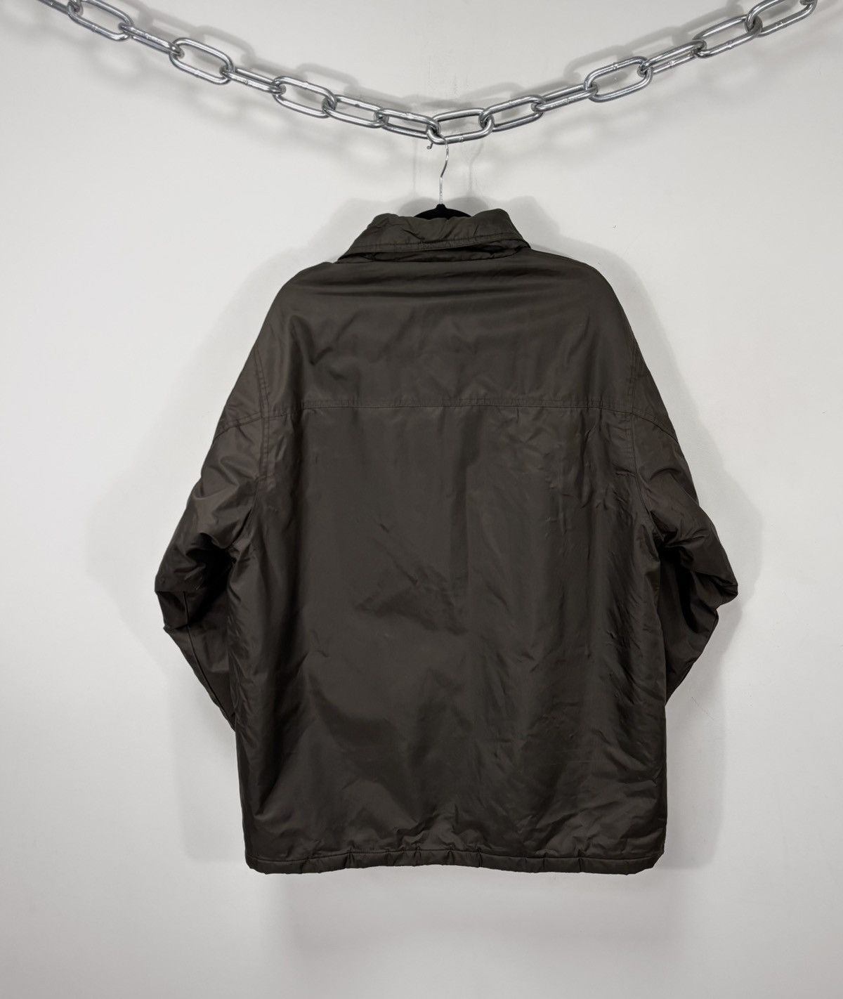 Valentino Vintage 1990s Valentino Sport Men’s Khaki Padded Jacket Coat Size US L / EU 52-54 / 3 - 3 Thumbnail