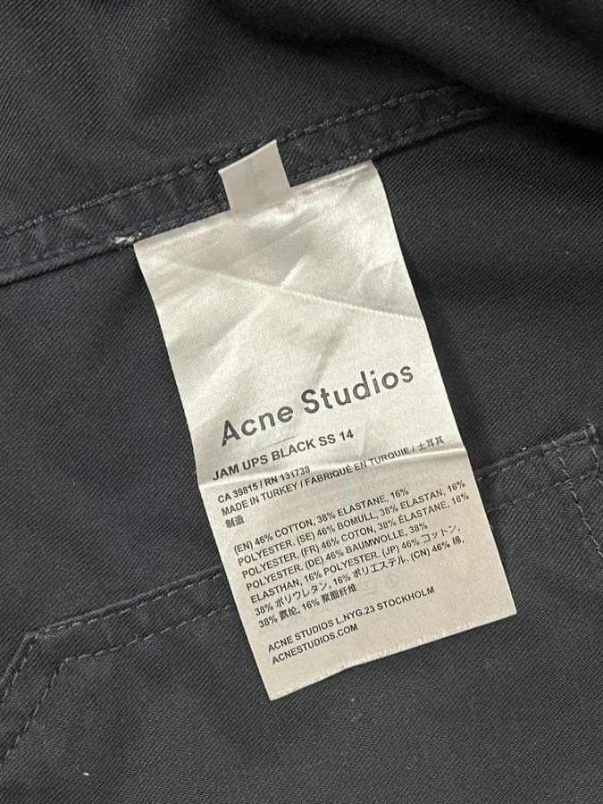 Acne Studios AW2013 Acne Studios Black Obscure Denim Trucker Jacket Size US S / EU 44-46 / 1 - 11 Thumbnail