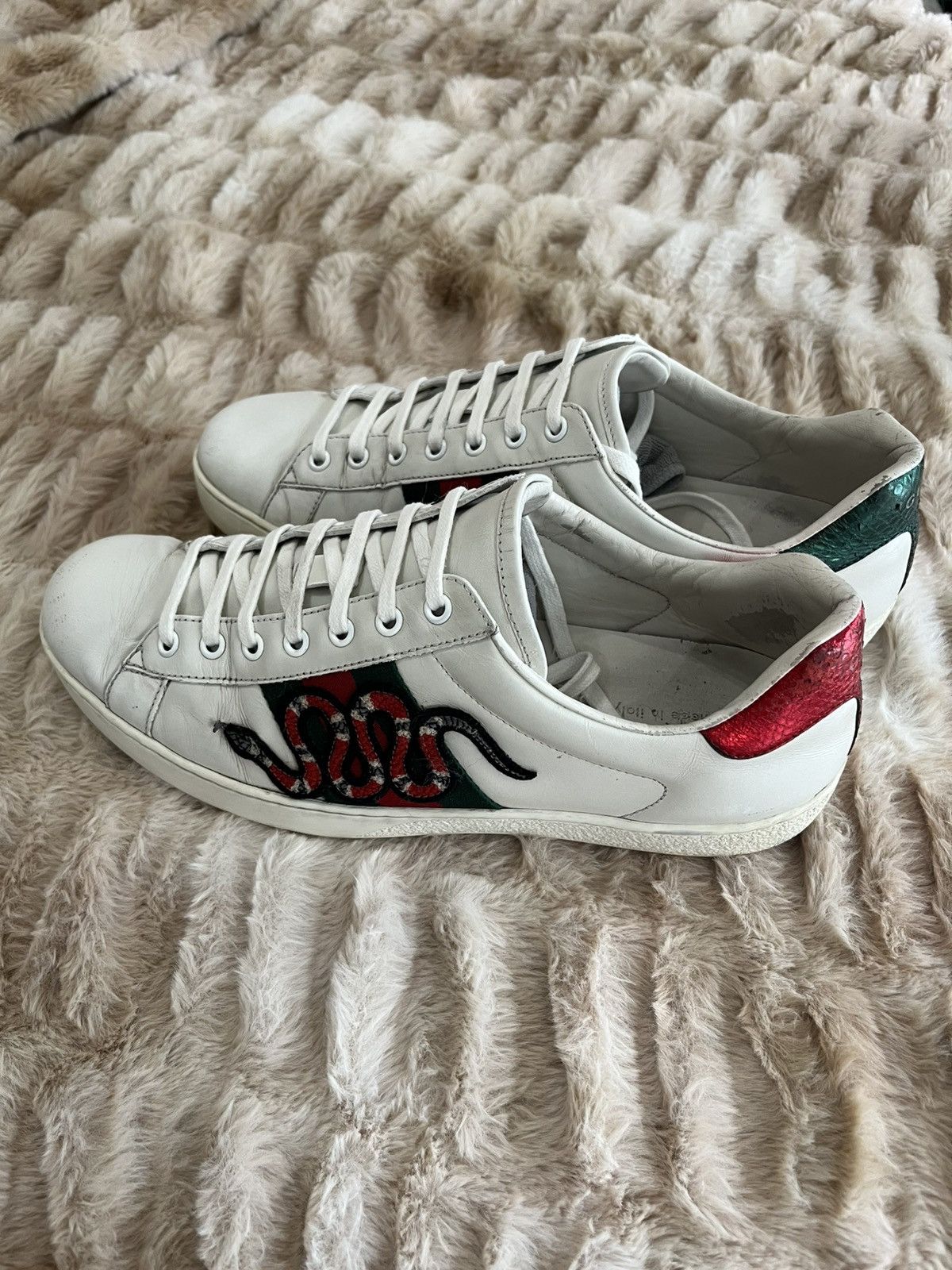 Gucci Men's Gucci Ace Embroidered Snake Size US 9.5 / EU 42-43 - 3 Thumbnail