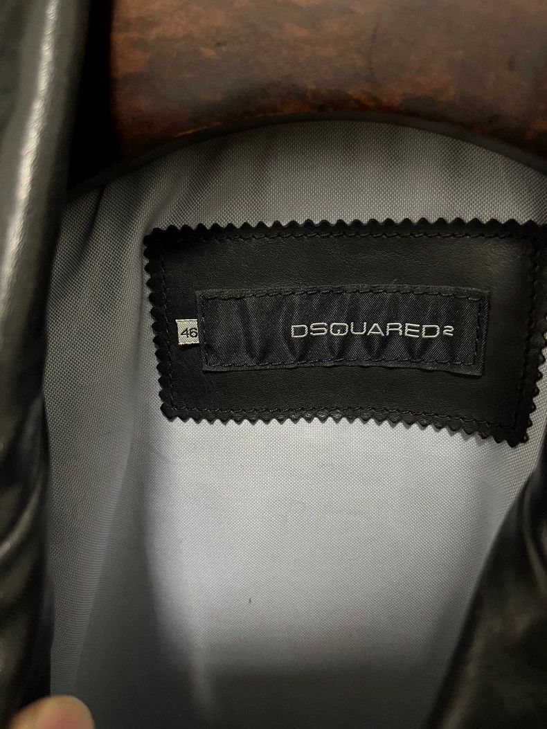 Dsquared2 Dsquared2 Dsquared2 Motorcycle Leather Jacket Biker Style- Size US M / EU 48-50 / 2 - 6 Thumbnail