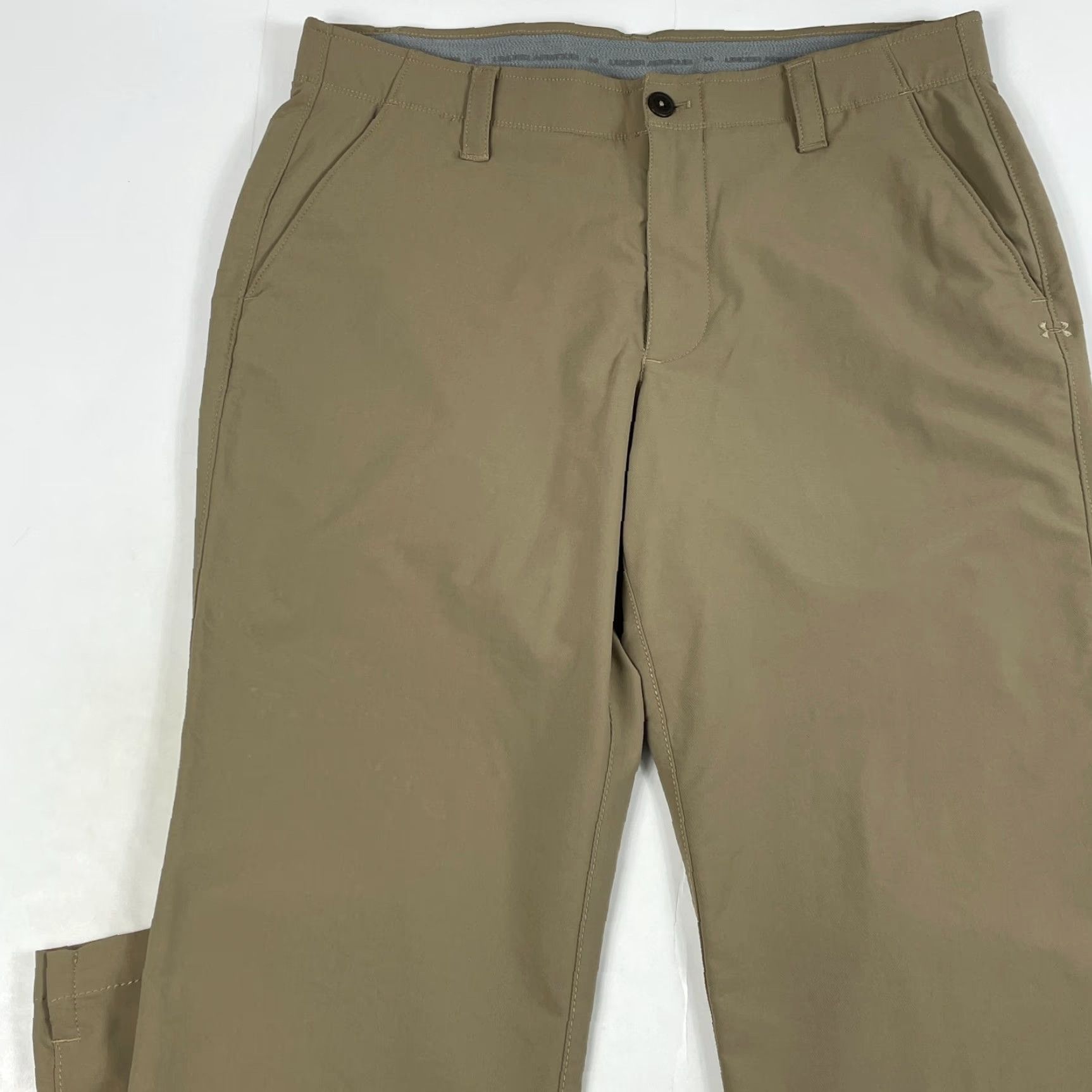 Under Armour Under Armour Pants Mens 36 x 30 Beige Golf Straight Leg Outdoors Stretch Casual Workwear 5-Pocket Mens Level Size US 36 / EU 52 - 2 Thumbnail