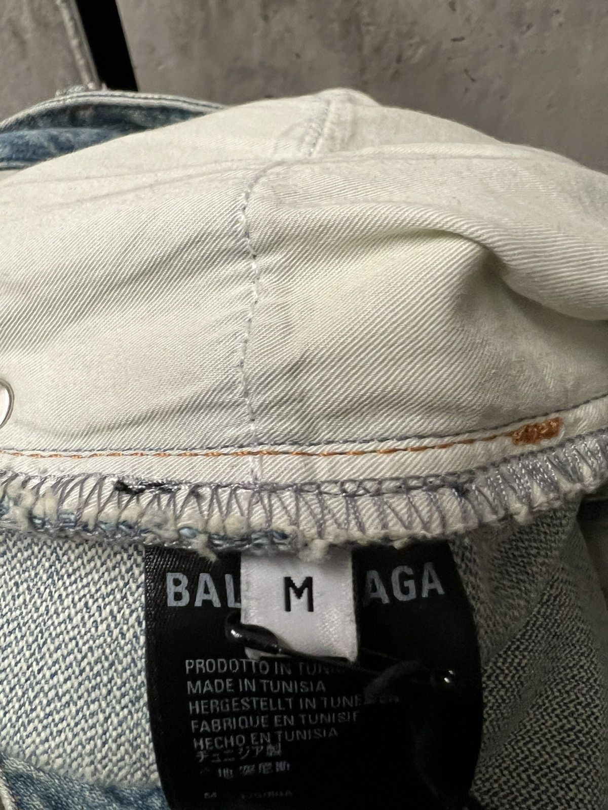 Balenciaga Balenciaga SS21 Hybrid Flannel Shirt Denim Jeans Size US 34 / EU 50 - 5 Thumbnail