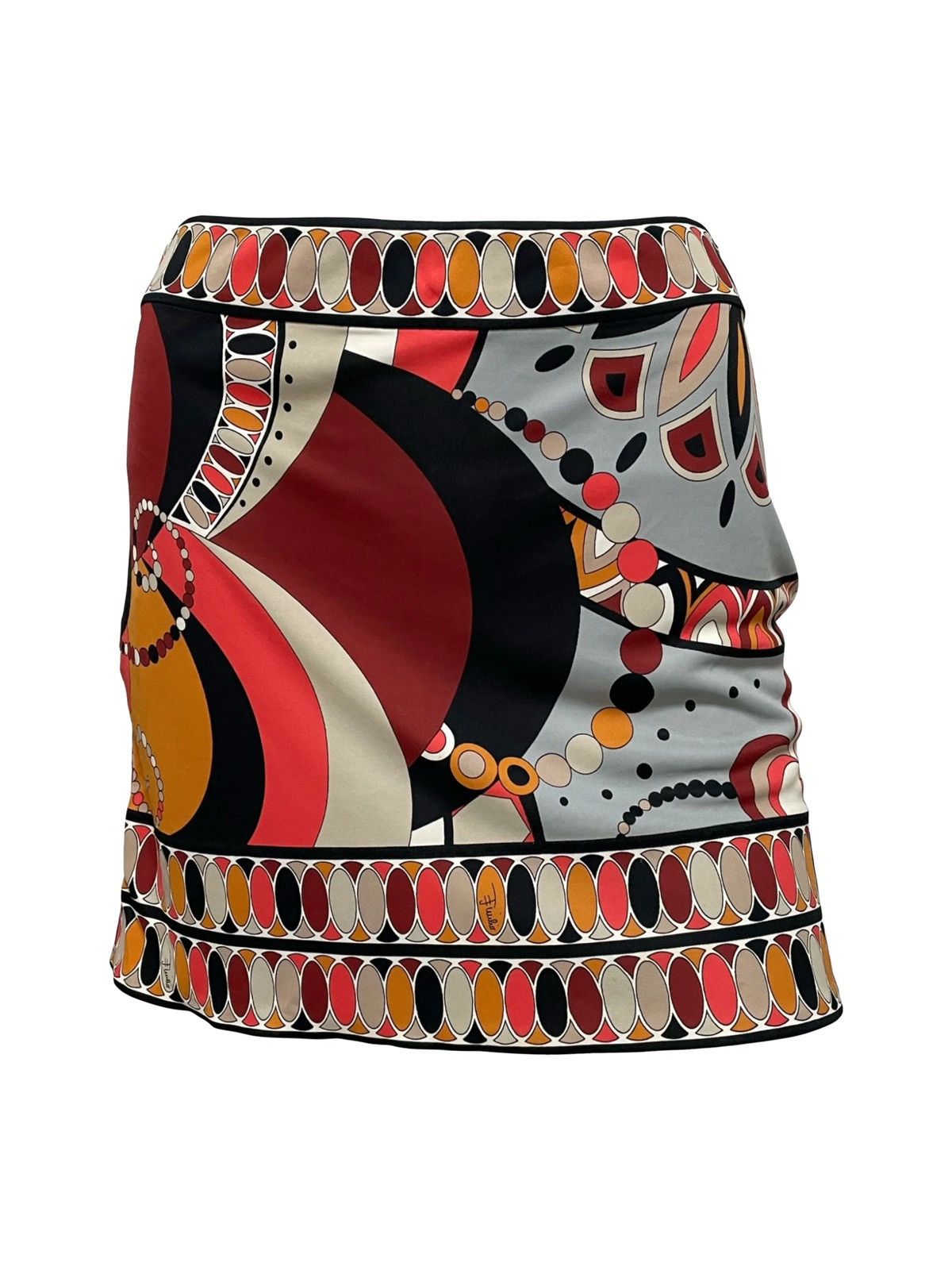 Emilio Pucci EMILIO PUCCI Floral Print Mini Skirt Size 25" / US 0 / IT 36 - 1 Thumbnail