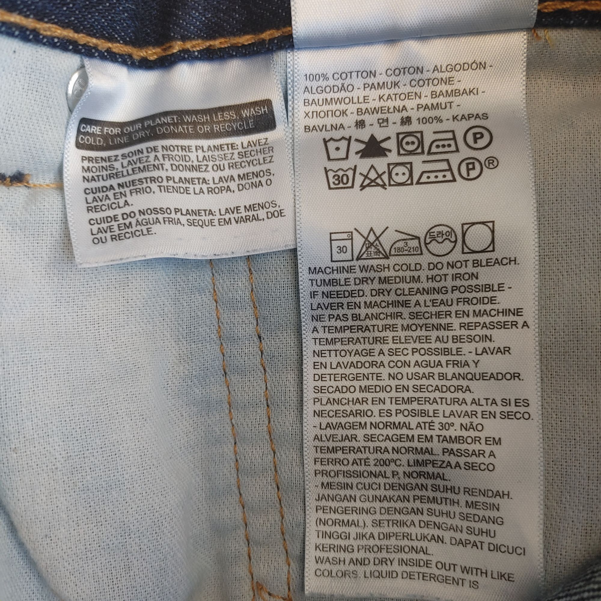 Other Levi Strauss & Co Original Riveted Straight Leg Dark Wash Je Size US 34 / EU 50 - 3 Thumbnail