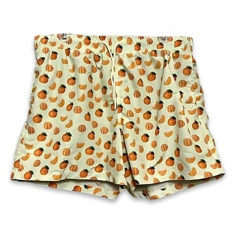 Other Surf Cuz Swim Trunks QuickDry Grove Pattern Orange/Green NWT Size US 36 / EU 52 - 1 Thumbnail
