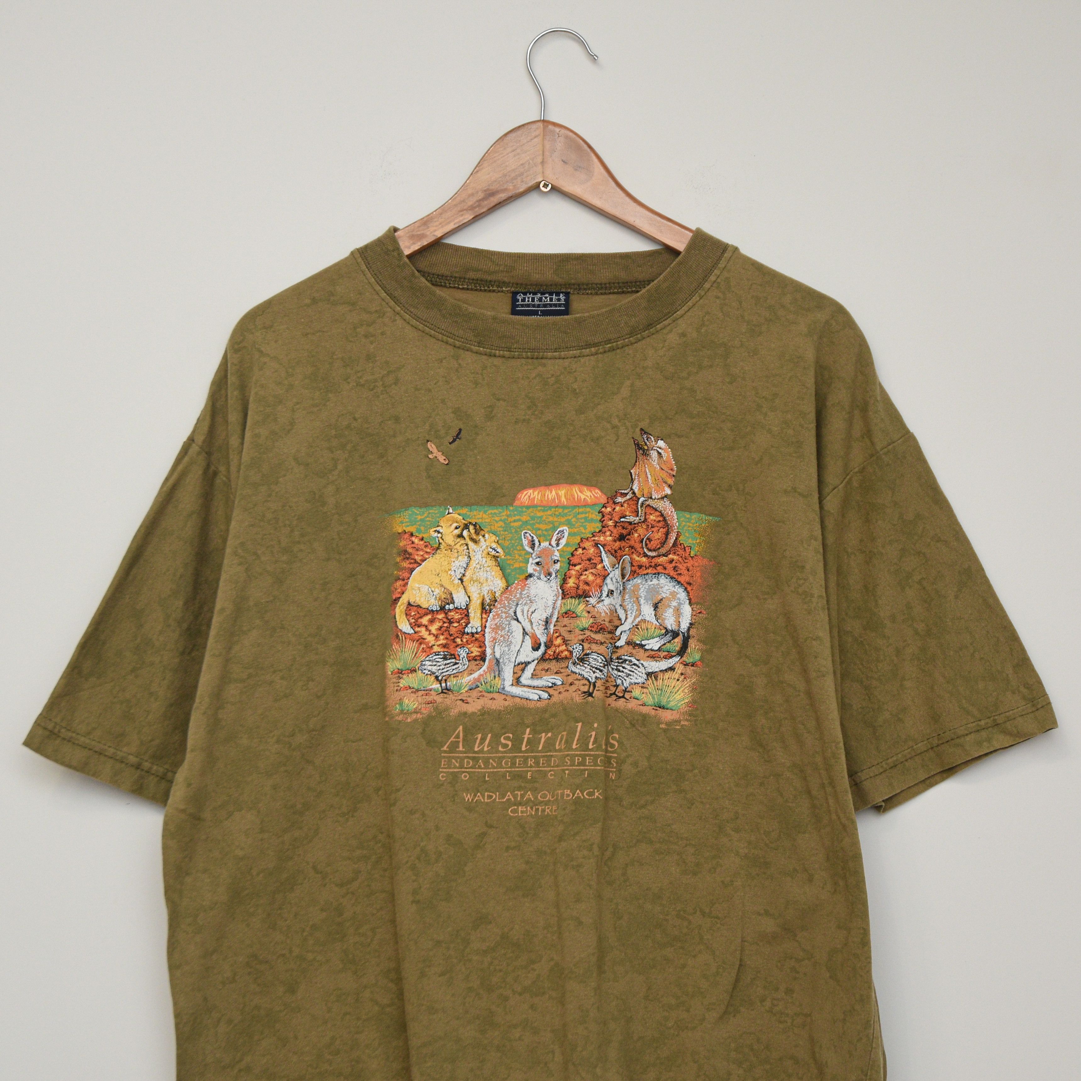 Man Made In Australia Vintage 90s Aussie Theme Purely Australian Clothing T-Shirt Size US L / EU 52-54 / 3 - 2 Thumbnail