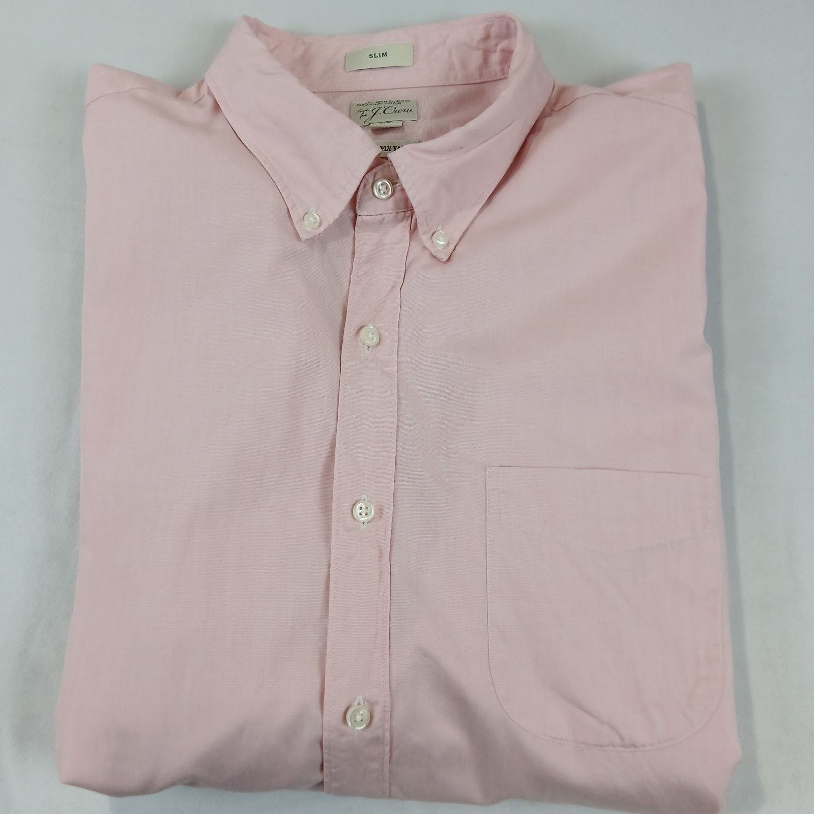 J.Crew J Crew Oxford Shirt XL Pink Slim Secret Wash 100’s 2 Ply Size US XL / EU 56 / 4 - 2 Thumbnail