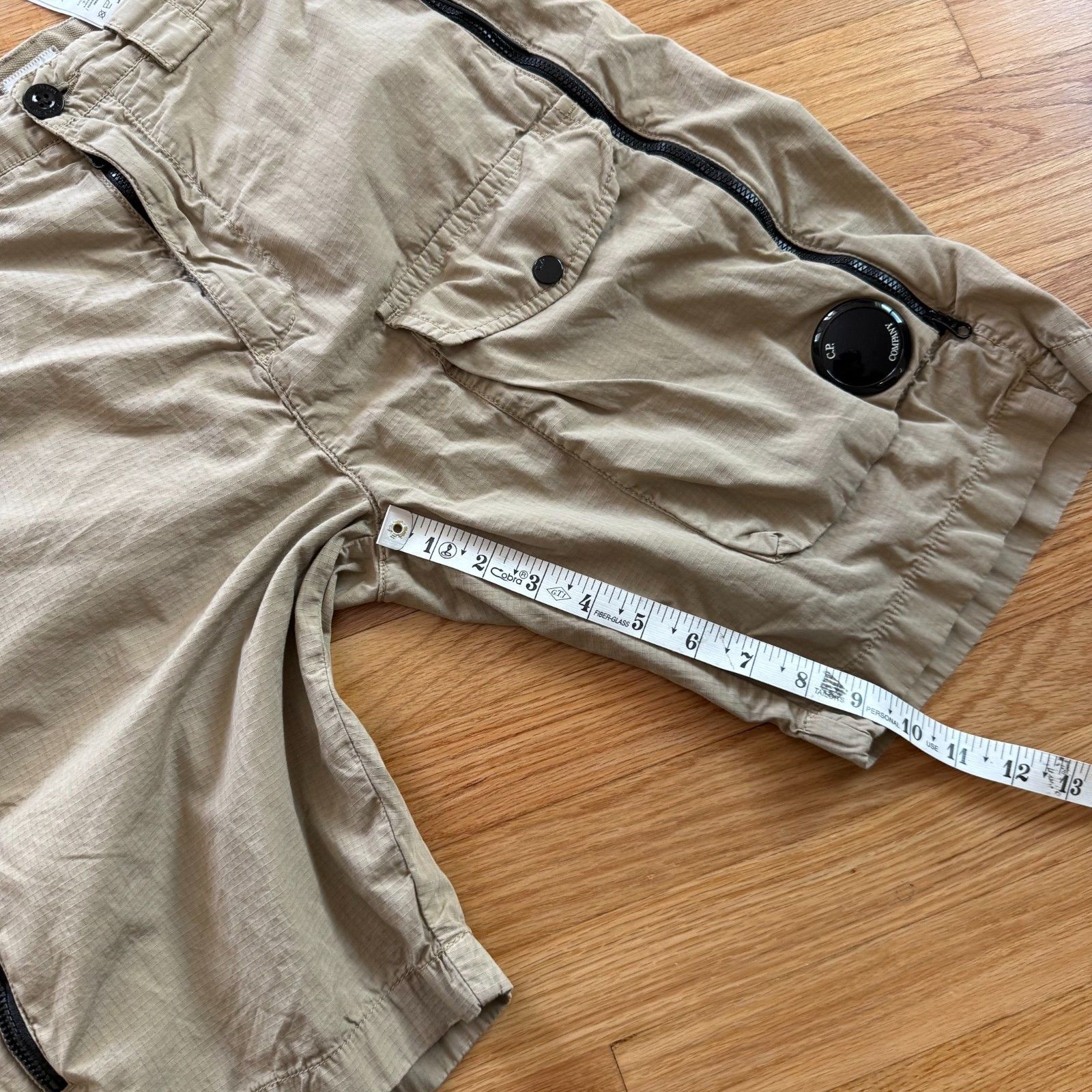 C.P. Company C.P. Company Rip Stop Beige Garment-Dyed Utility Shorts Size US 31 - 3 Thumbnail