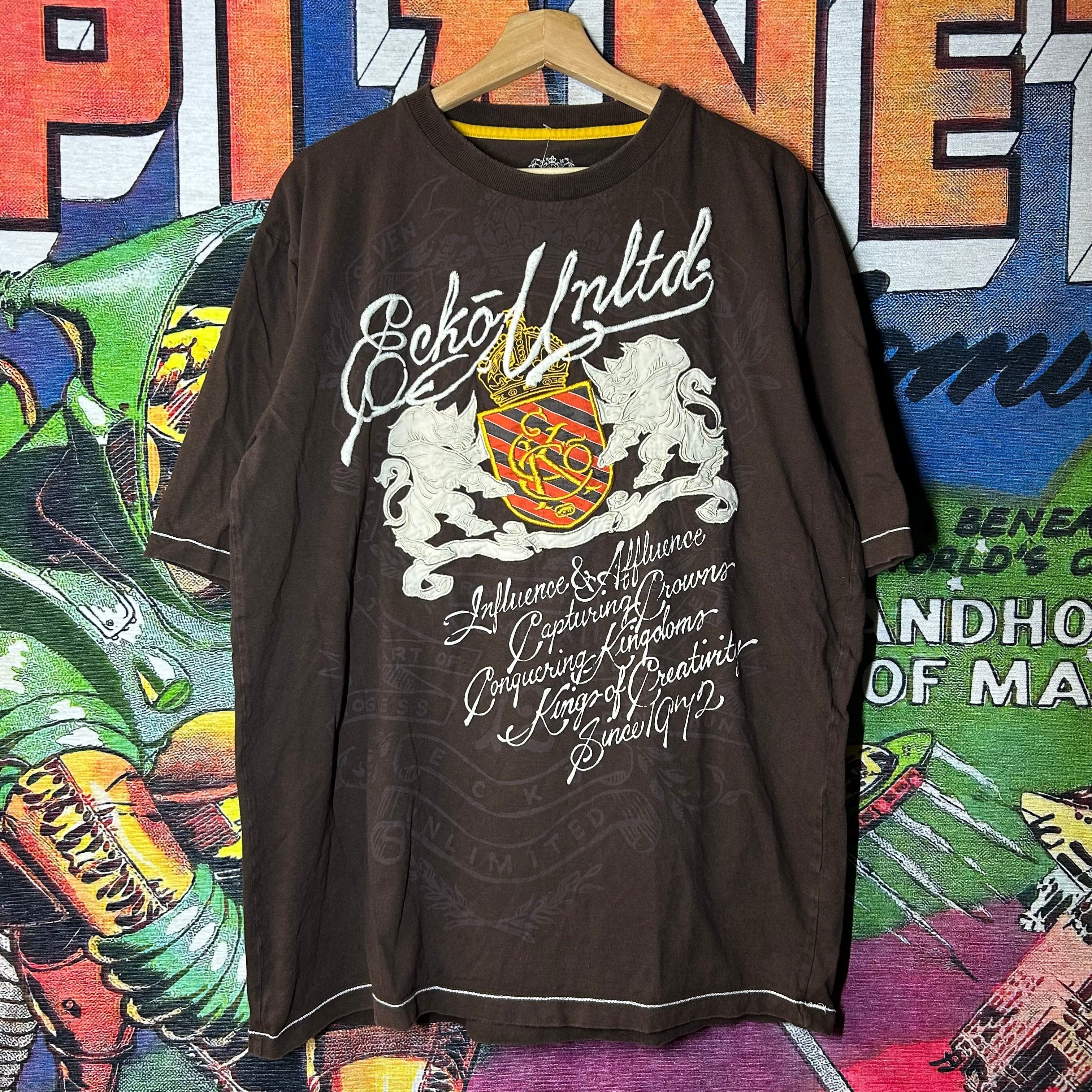 Ecko Unltd. Y2K Ecko Unltd Embroidered Tee Size XL Size US XL / EU 56 / 4 - 1 Thumbnail