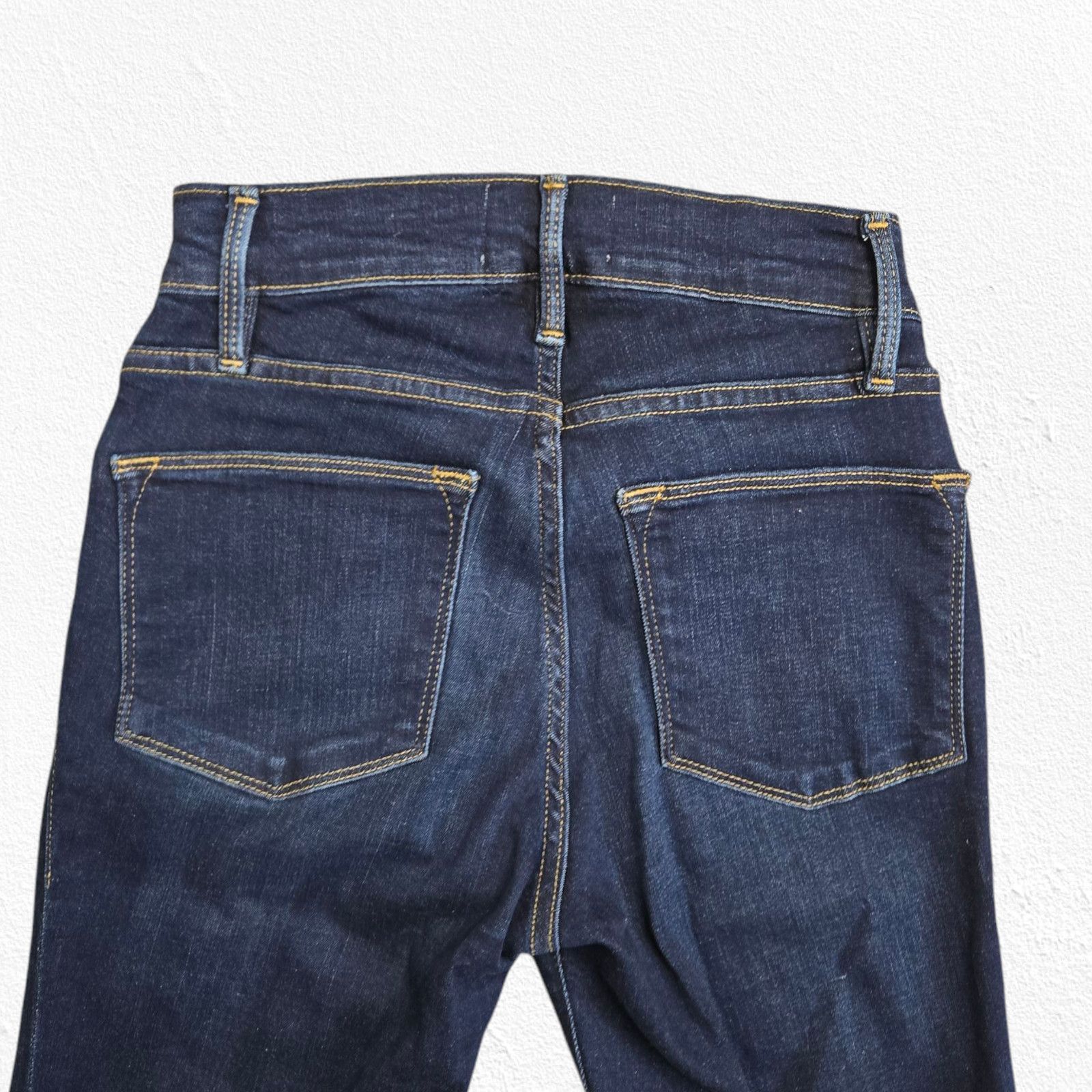 Frame FRAME Dark Wash High Waisted Le High Skinny Jeans Size 24 Size 24" / US 00 / IT 34 - 12 Thumbnail