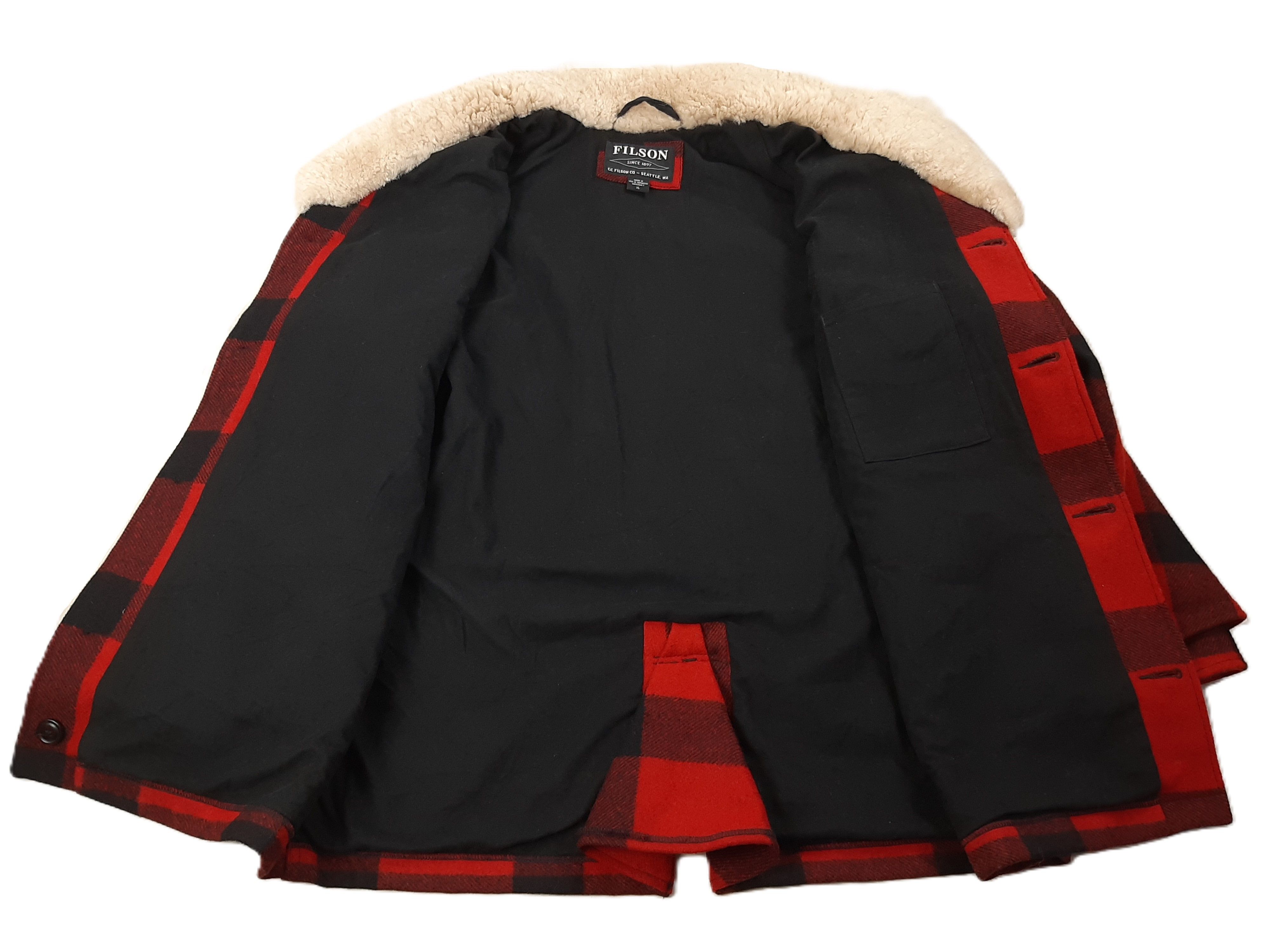 Filson Filson Mackinaw Wool Packer Coat Red Plaid Men's Size XL Size US XL / EU 56 / 4 - 6 Thumbnail