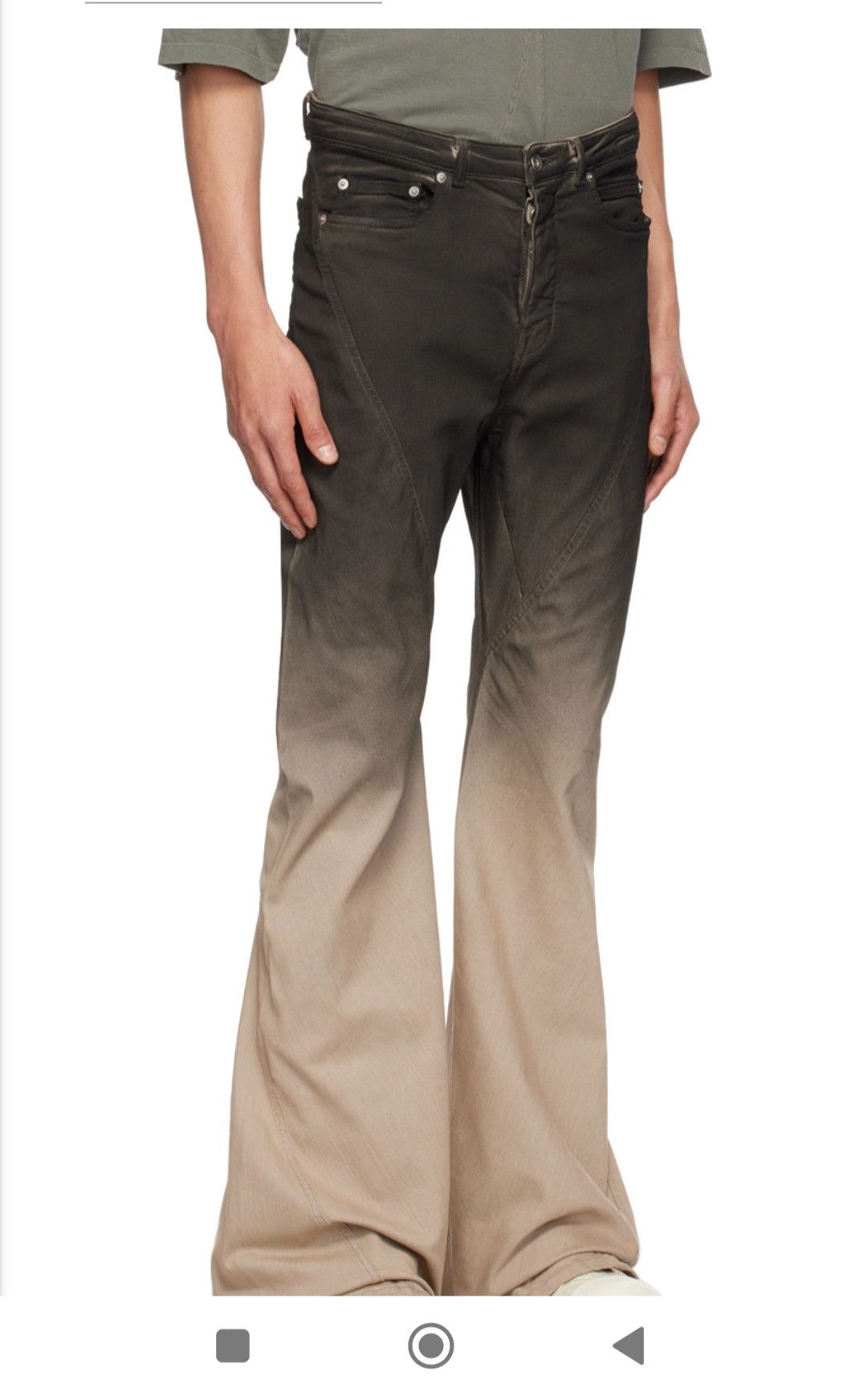 Japanese Brand Super Flared Jeans Bias Bootcut Sick Pants if six was nine Size US 29 - 1 Thumbnail
