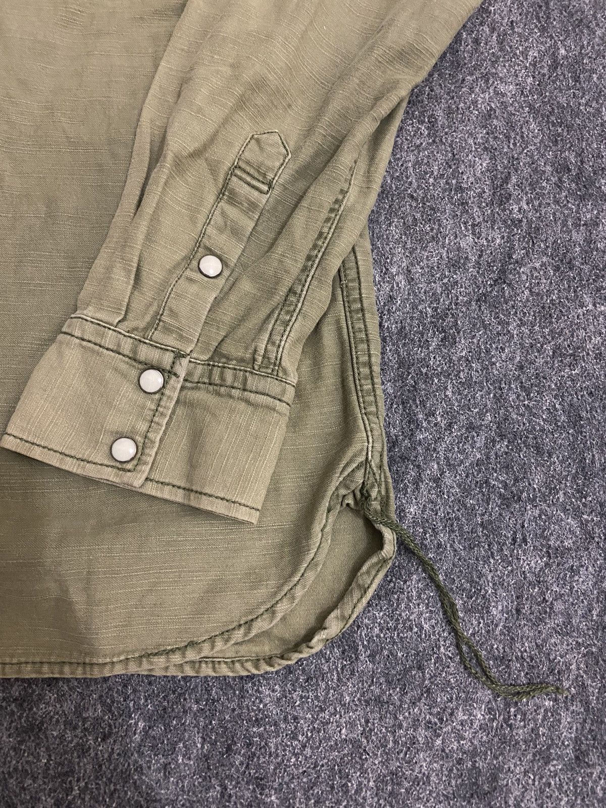 If Six Was Nine × Japanese Brand × Le Grande Bleu (L.G.B.) Vintage 90s military shirt stooge & co Size US L / EU 52-54 / 3 - 4 Thumbnail
