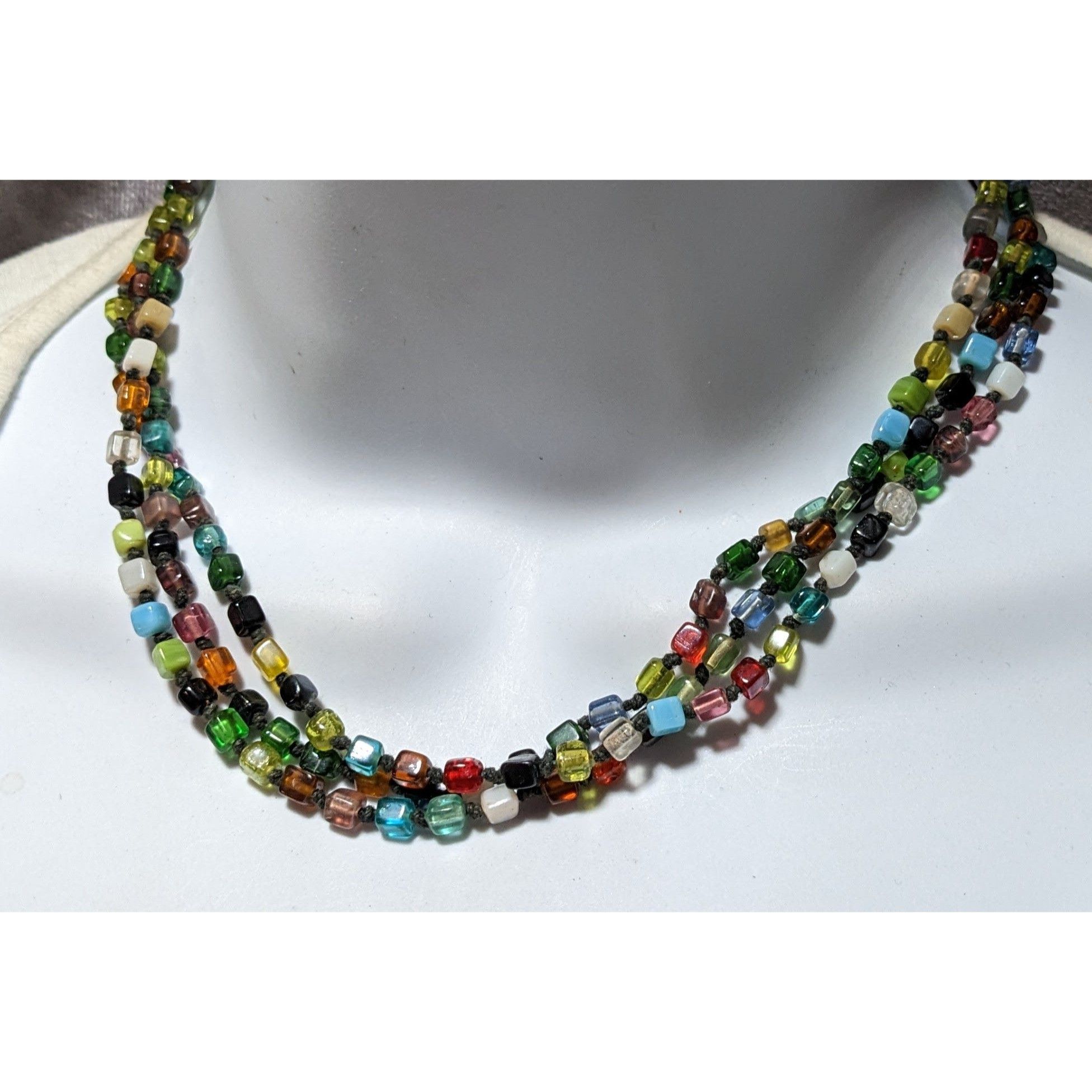 Other Rainbow Multilayer Glass Necklace Size ONE SIZE - 8 Thumbnail