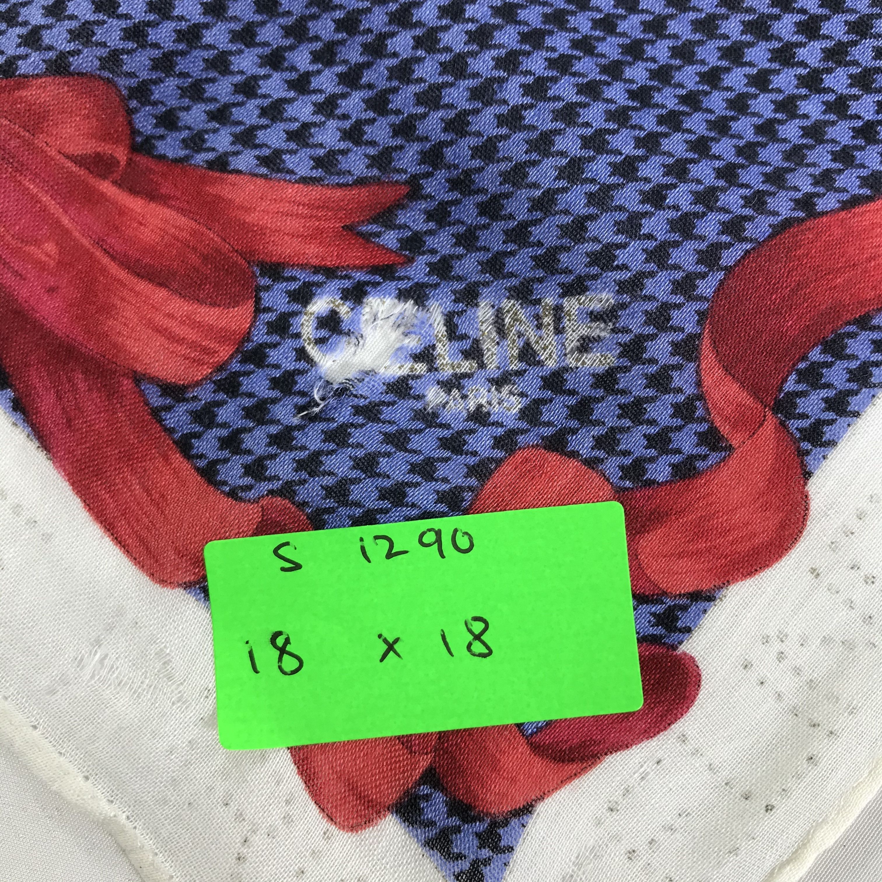 Celine × Vintage Celine Bandana / Handkerchief / Neckerchief - S1290 Size ONE SIZE - 5 Thumbnail