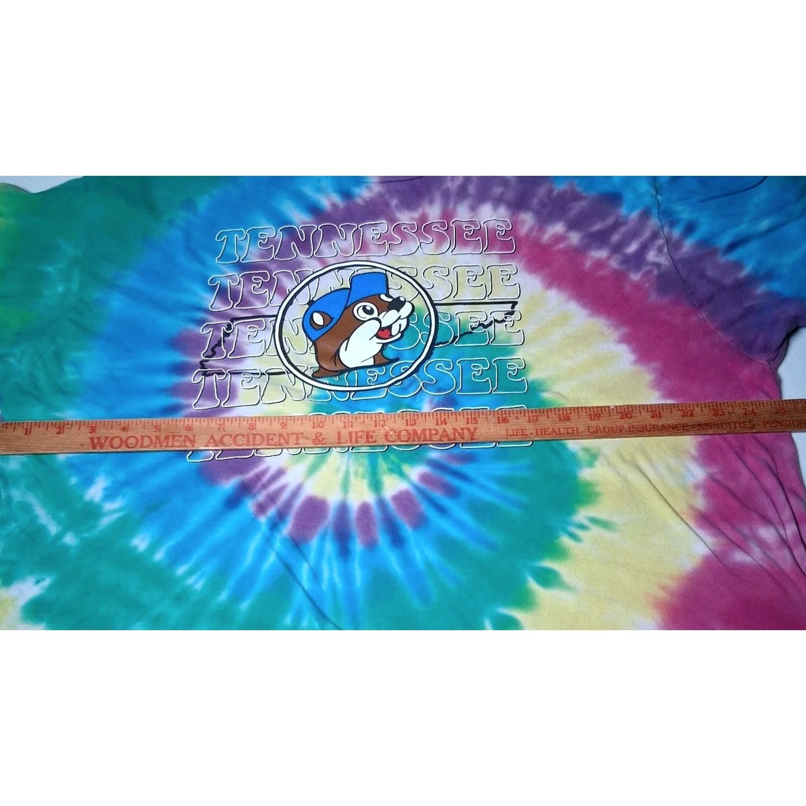Rainbow BUC-EE'S Shirt Men XL Rainbow Tie Dye Gas Station Travel Superstore Graphic Print Crew Neck Short Sleeve Multicolor Cotton Logo Pattern Size US XL / EU 56 / 4 - 5 Thumbnail