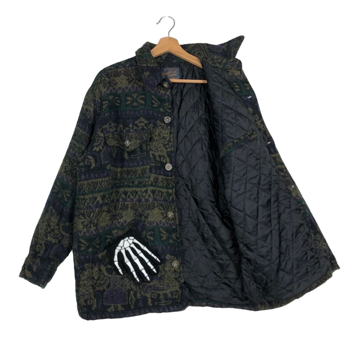 Japanese Brand 🔥90’s Navajo Aztec Hikory Chore Jacket Jungle Storm Size US M / EU 48-50 / 2 - 9 Thumbnail