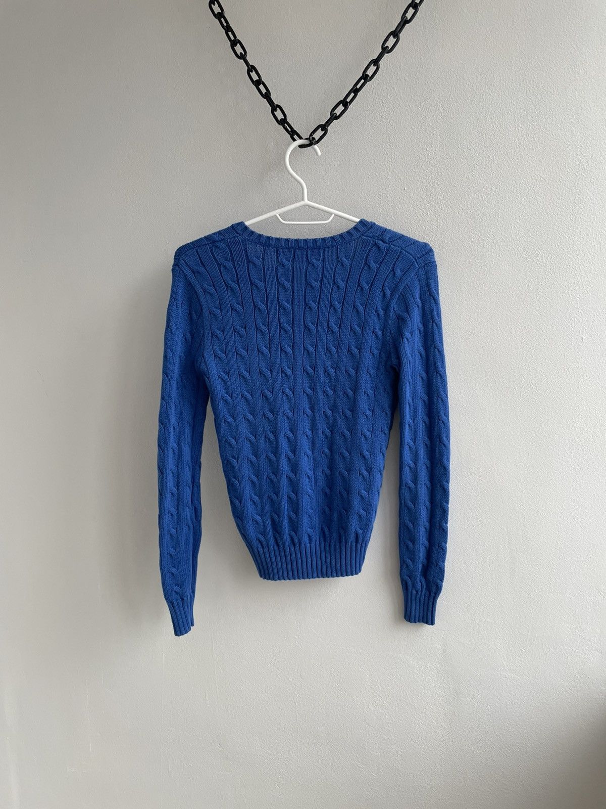 Polo Ralph Lauren Polo Ralph Lauren PRL Cable Knit Jumper Navy Blue Sweater Size XS / US 0-2 / IT 36-38 - 8 Thumbnail