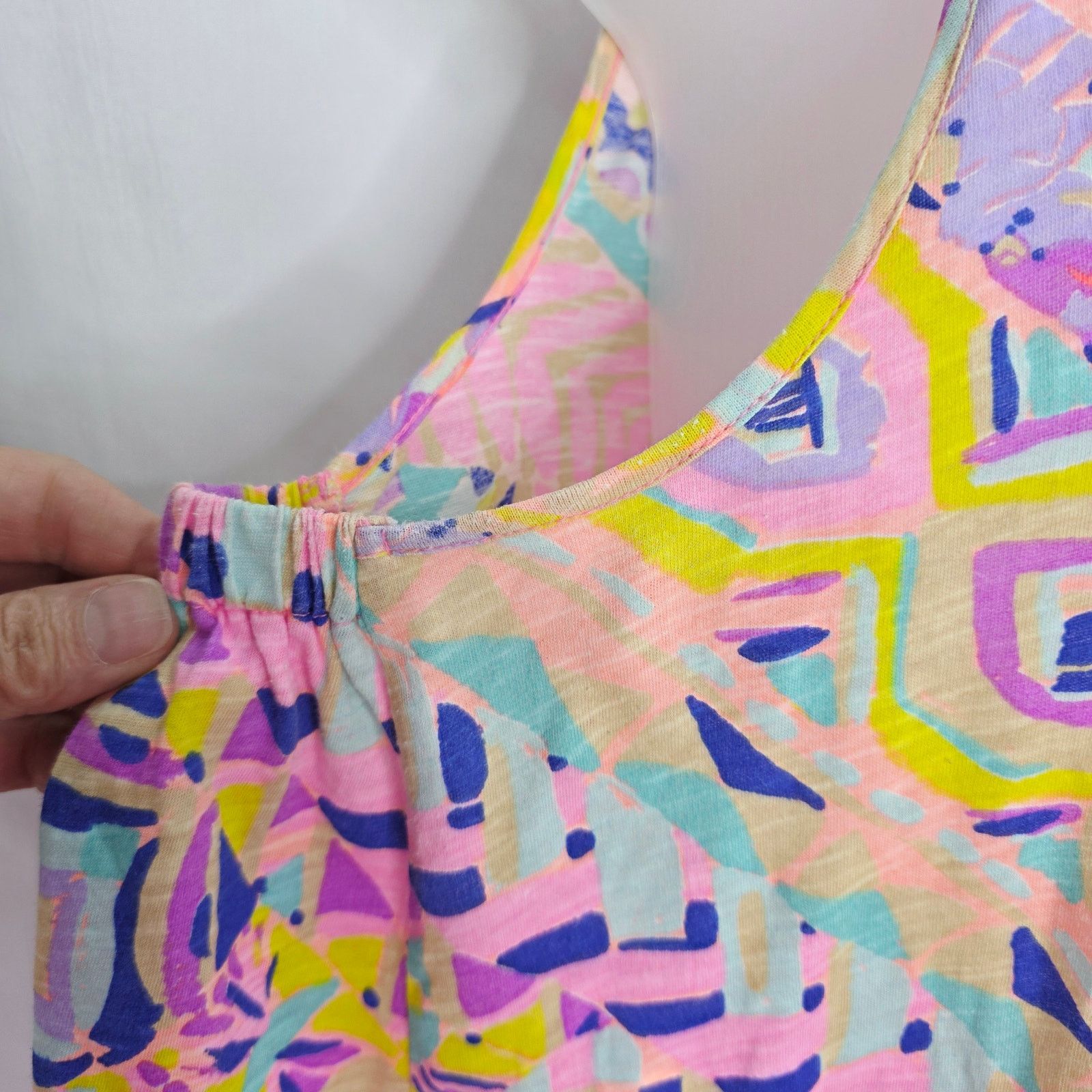 Lilly Pulitzer Lilly Pulitzer Multi Colored Auden Tank Top W Tassels Large Size L / US 10 / IT 46 - 5 Thumbnail