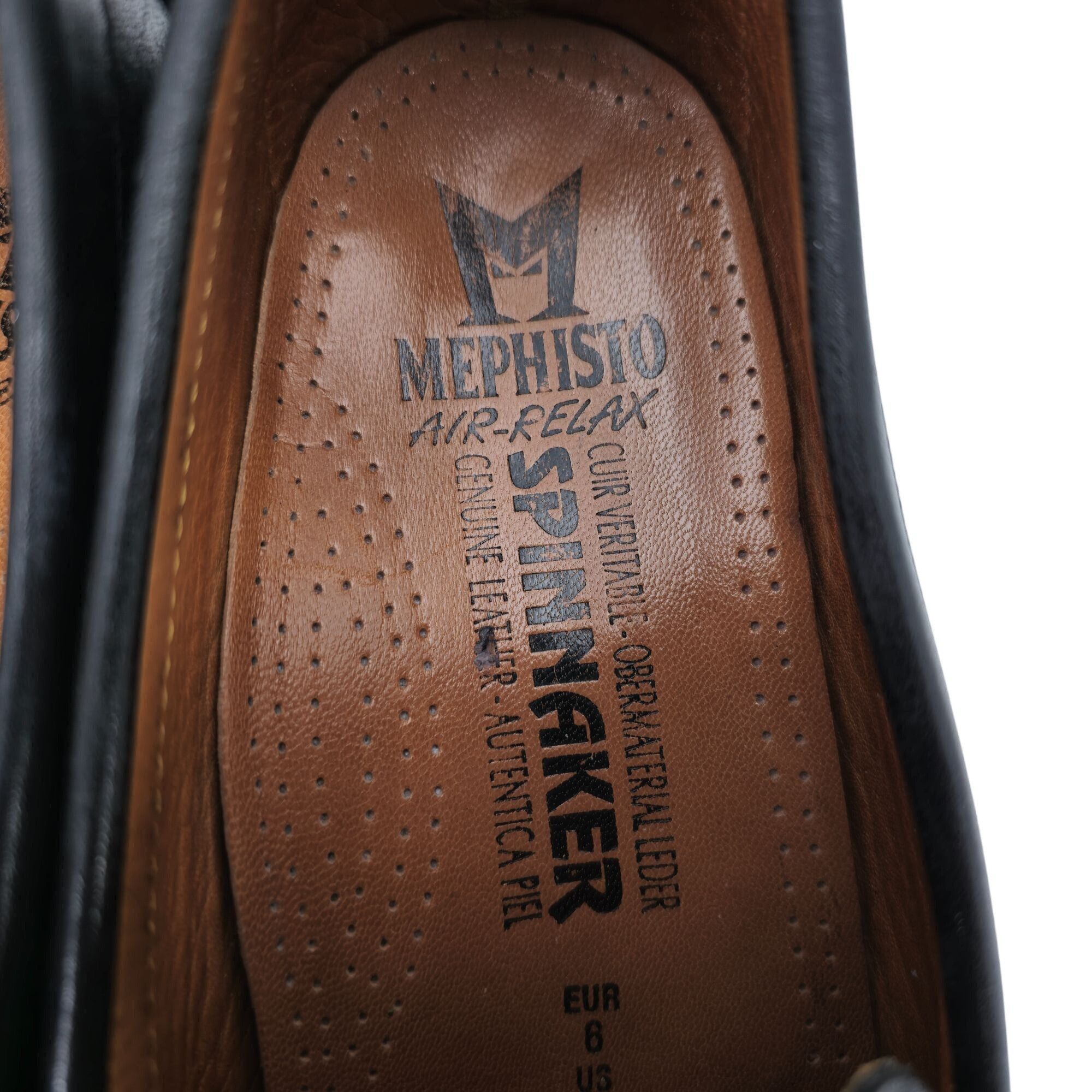 Mephisto Mephisto Cap Vert Air Relax Mens size 6.5 Black Dress Casual Size US 6.5 / EU 39-40 - 8 Thumbnail