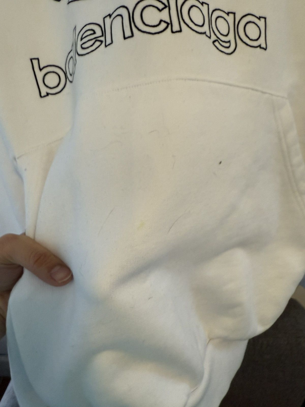 Adidas × Balenciaga Balenciaga oversized white trefoil hoodie Size US S / EU 44-46 / 1 - 3 Thumbnail
