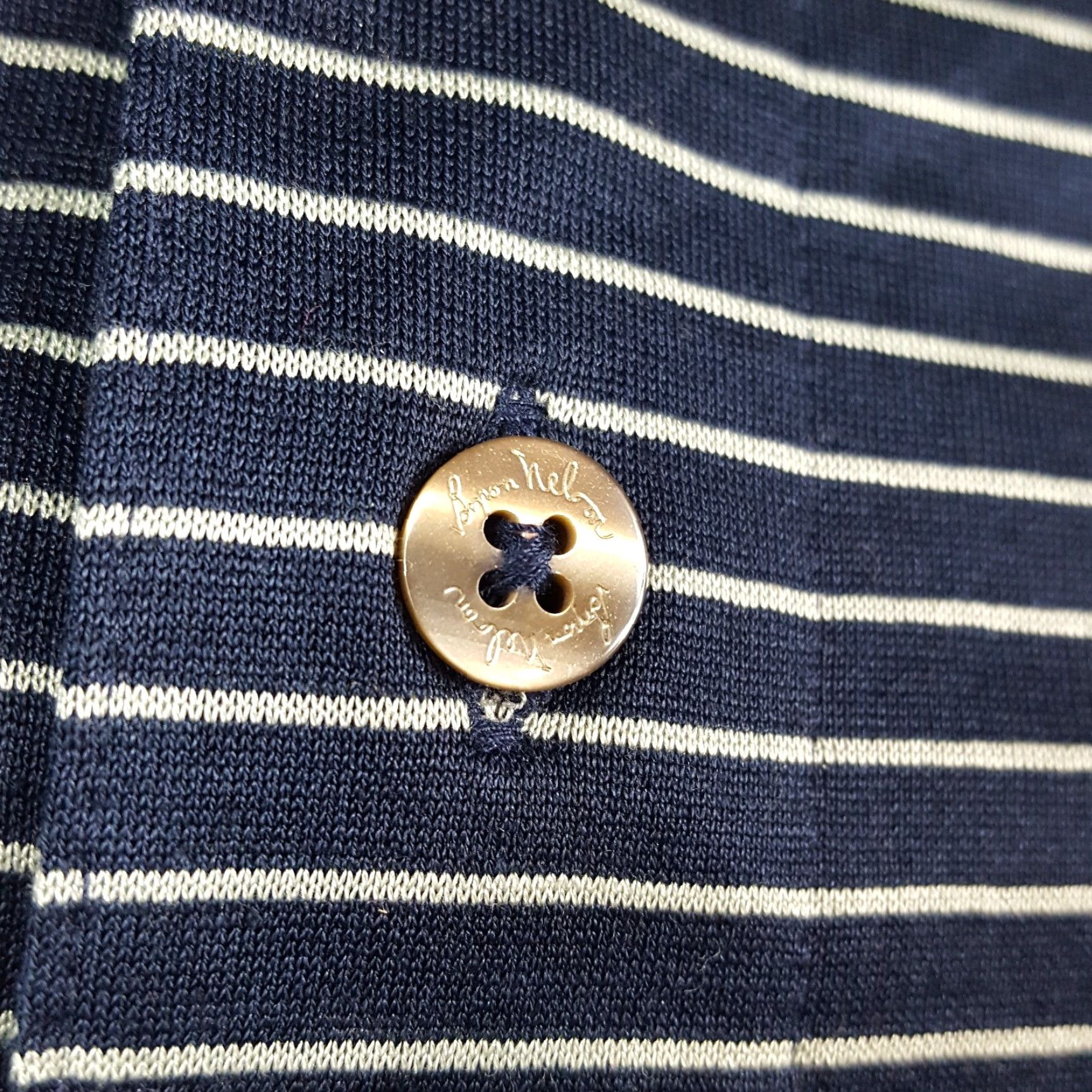 Vintage Vintage Bryon Wilson Polo Shirt Men Small Casual 90s Striped Cotton Relaxed Fit Size US S / EU 44-46 / 1 - 3 Thumbnail