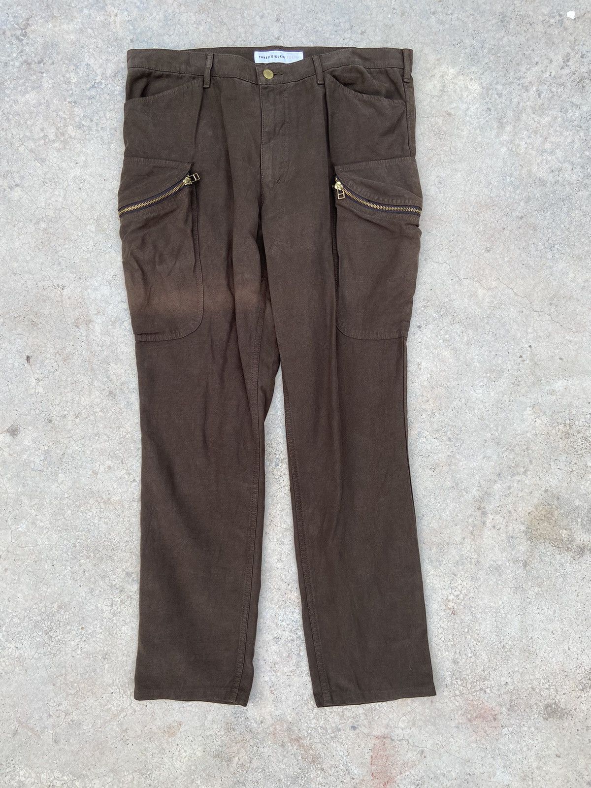 Japanese Brand Takeo kikuchi cargo pants sun faded Size US 34 / EU 50 - 1 Thumbnail