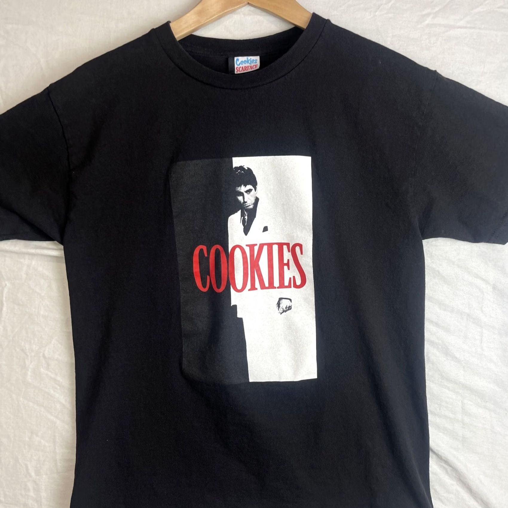 Vintage Cookies Scarface Shirt Mens Small Black Tony Montana Short Sleeve T-Shirt Size US S / EU 44-46 / 1 - 2 Thumbnail