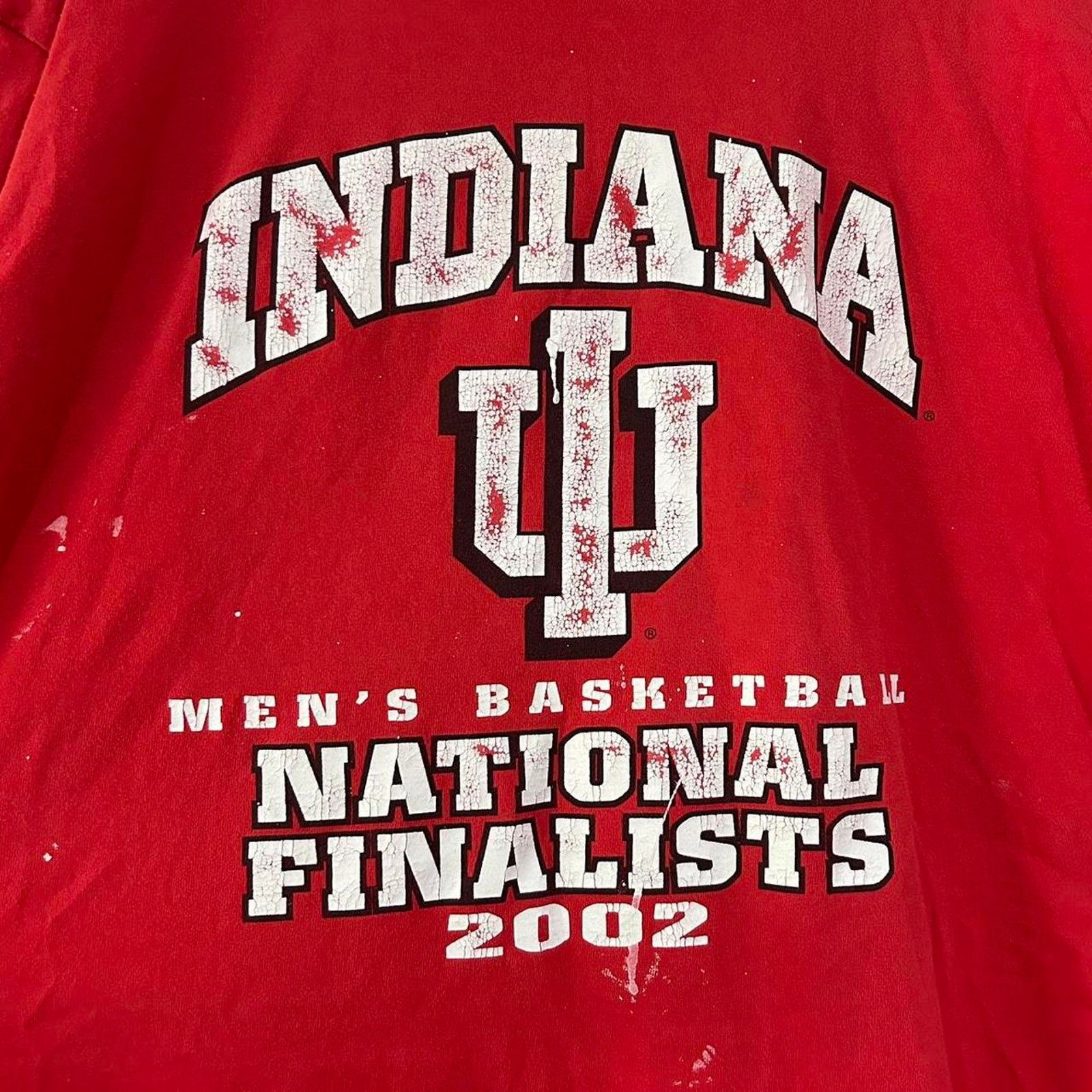 Fruit Of The Loom Vintage 2002 Indiana Hoosiers Basketball Tee Shirt Size US XXL / EU 58 / 5 - 2 Thumbnail