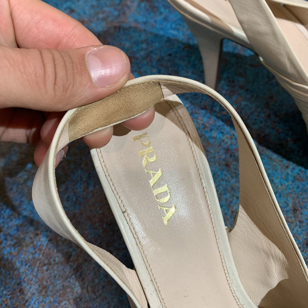 Prada Prada Leather Heels Size 38 Size US 8 / IT 38 - 11 Thumbnail