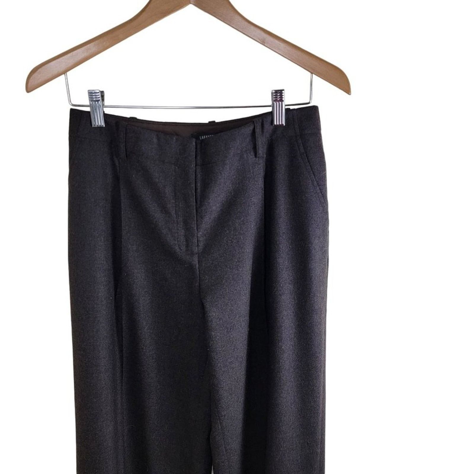 Lafayette 148 Lafayette 148 New York Brushed Wool Cashmere Blend Trouser Size 30" / US 8 / IT 44 - 2 Thumbnail