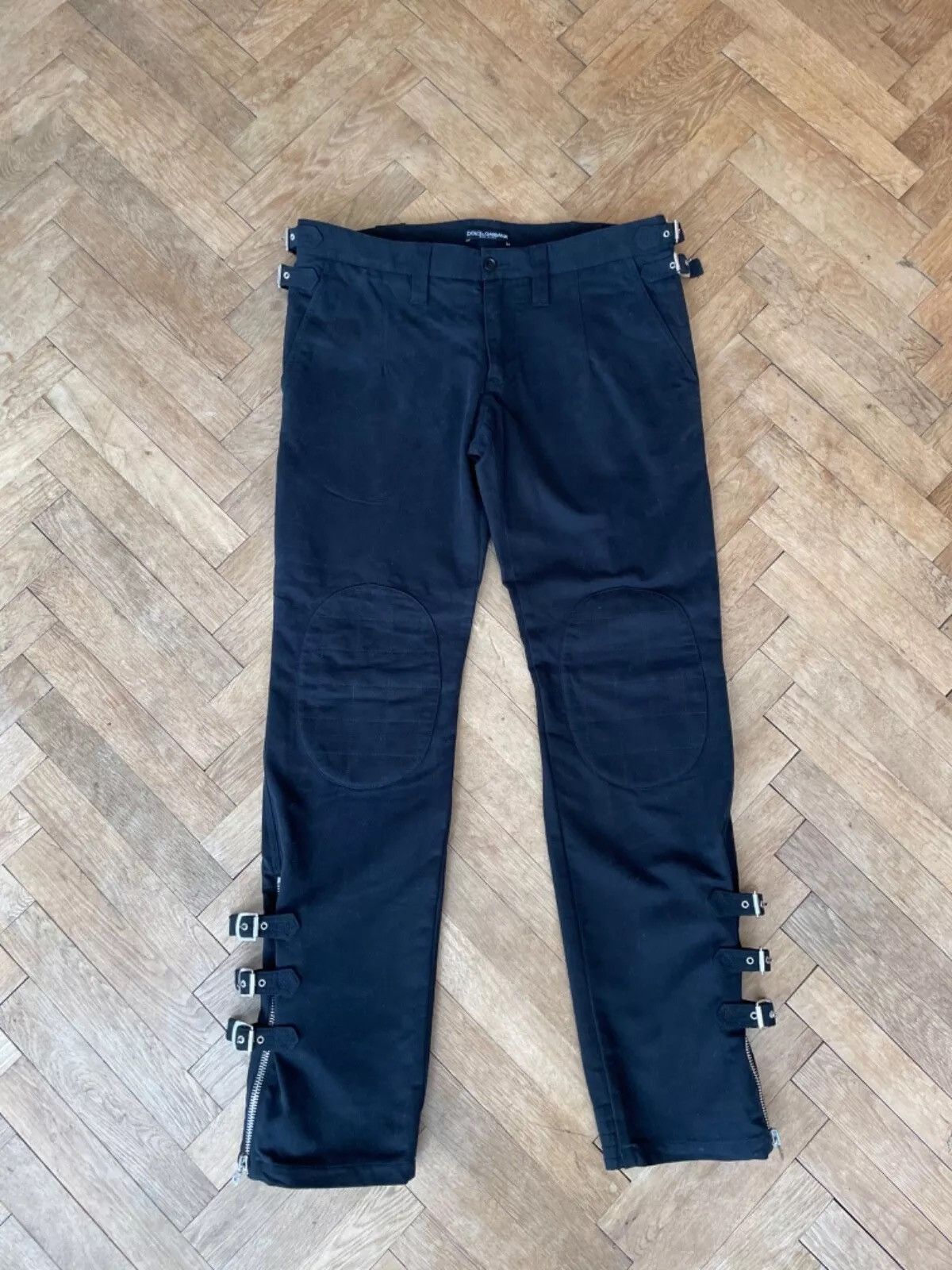 Dolce & Gabbana Dolce & Gabbana AW2006 Bondage Buckle Zipper Black Pants Size US 34 / EU 50 - 2 Thumbnail