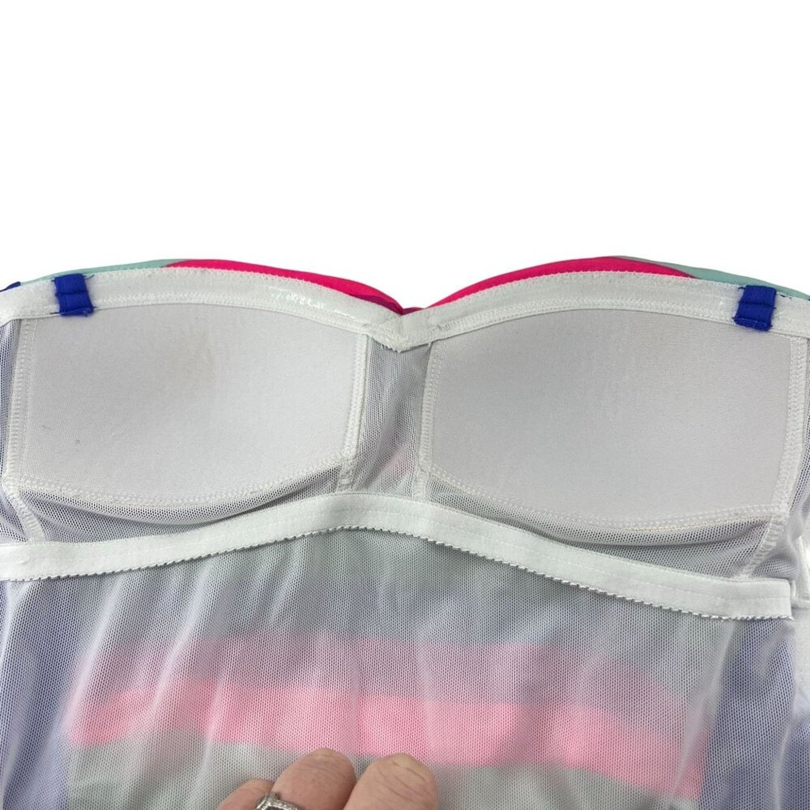 Boden Boden Bandeau One Piece Swim Suit Colorful Stripe Size 4 Size S / US 4 / IT 40 - 2 Thumbnail