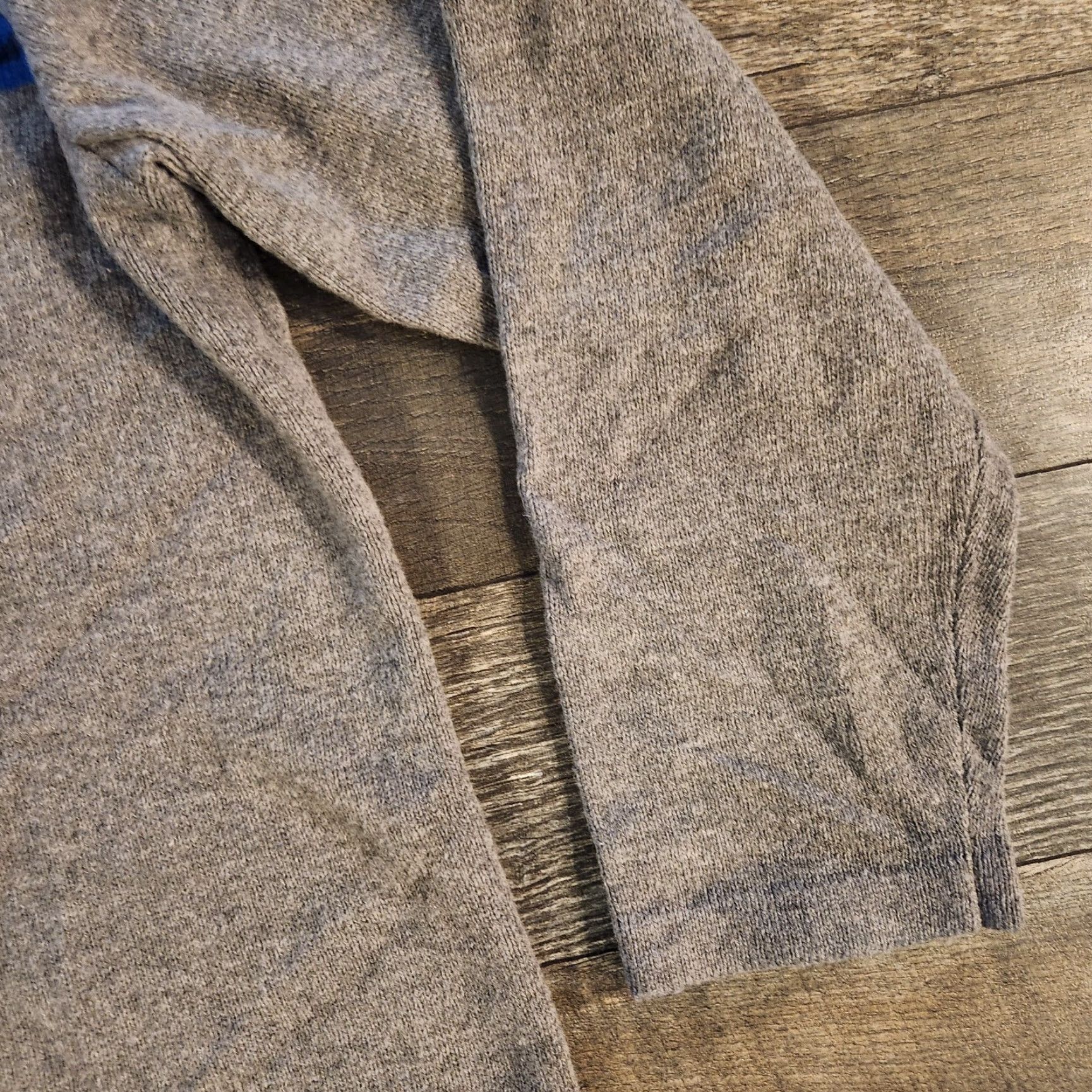 Eddie Bauer Eddie Bauer Wool Blend 1/4 Zip Pullover Mens 2XL Sweater Gray Blue Striped Size US XXL / EU 58 / 5 - 4 Thumbnail