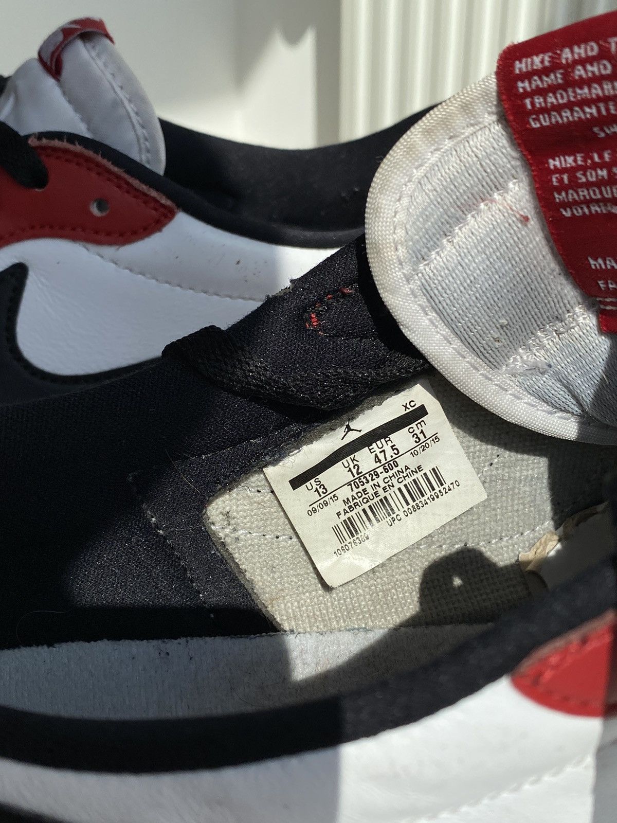 Jordan Brand 2016 Nike Jordan 1 Low Retro Chicago Size US 13 / EU 46 - 14 Thumbnail