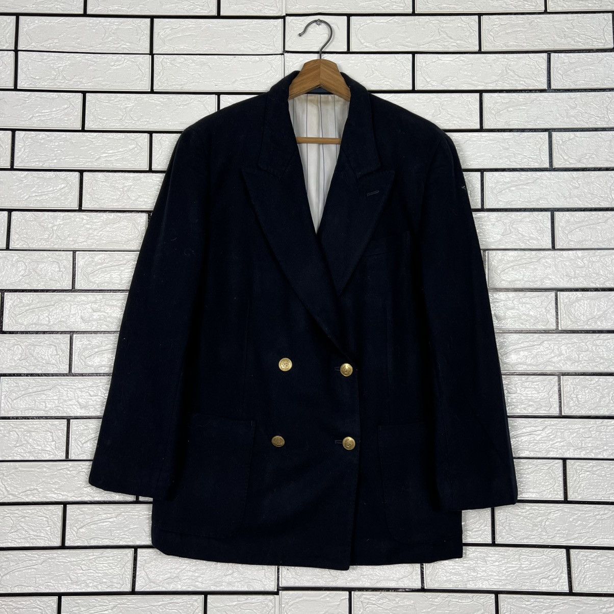 Christian Dior Monsieur CHRISTIAN DIOR SPORTS Double Breasted Wool Coat #4122-C187 Size L / US 10 / IT 46 - 1 Thumbnail