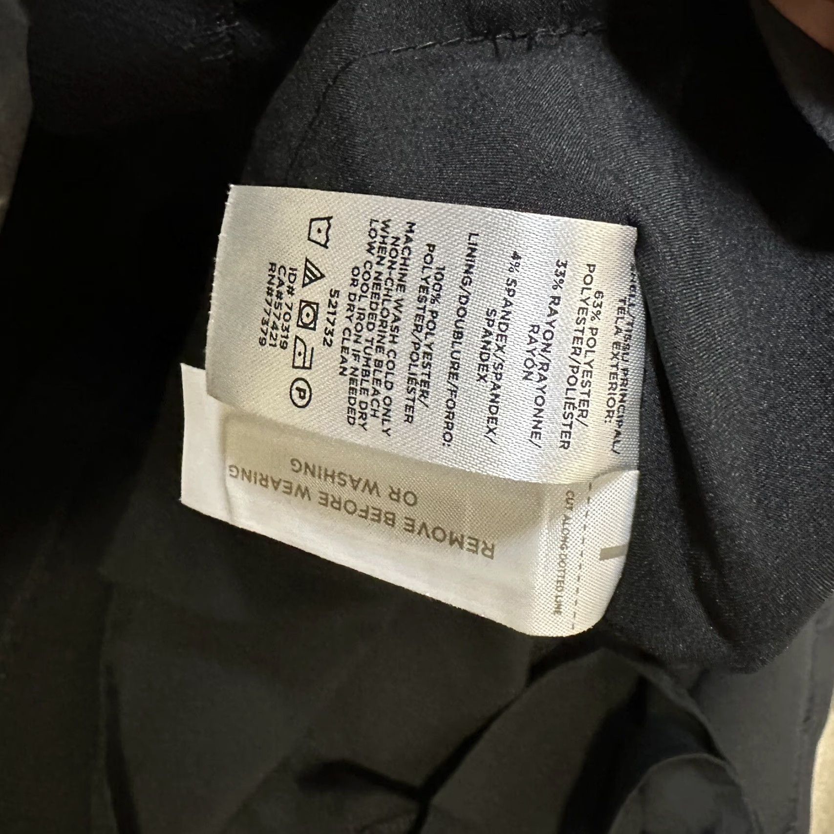 Ann Taylor Ann Taylor Dress Black, A-Line, Pockets, Knee Length, 10P, 3/4 Sleeve, Petite, Women Size L / US 10 / IT 46 - 8 Thumbnail