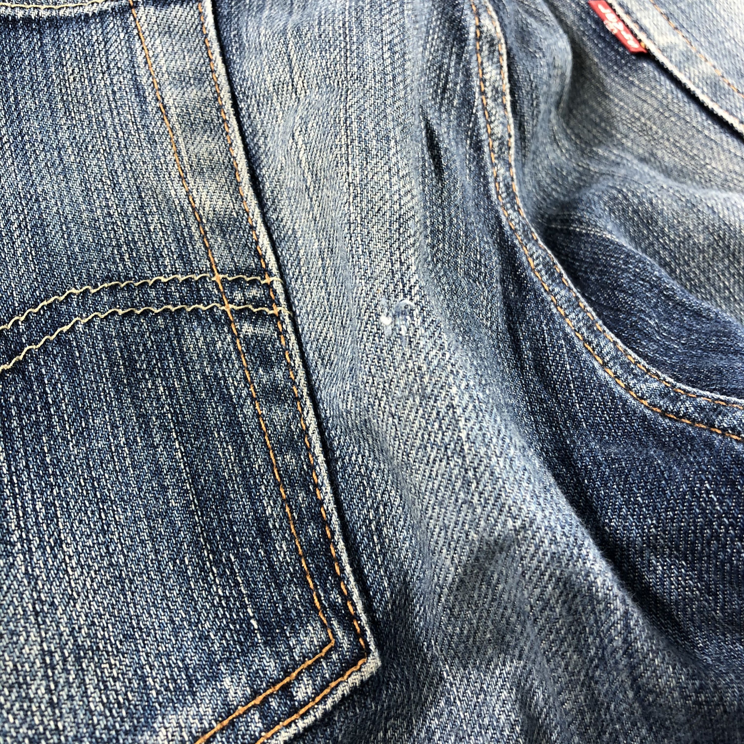 Levi's Vintage Levi's 551 Jeans Distress Dark Wash Denim KJ919 Size US 33 - 8 Thumbnail