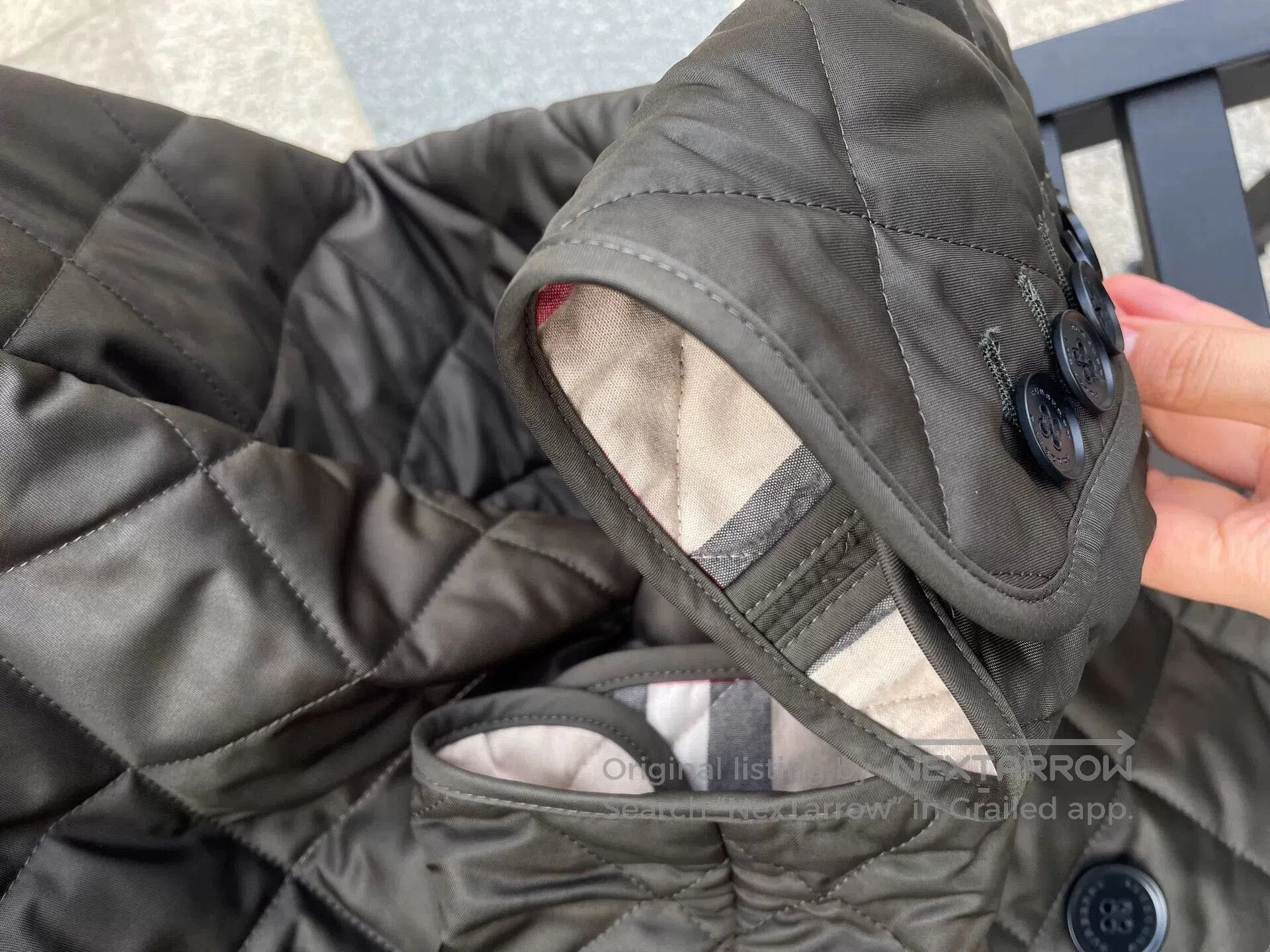 Burberry Burberry Green Cotton Puffer Jacket. Size US M / EU 48-50 / 2 - 5 Thumbnail