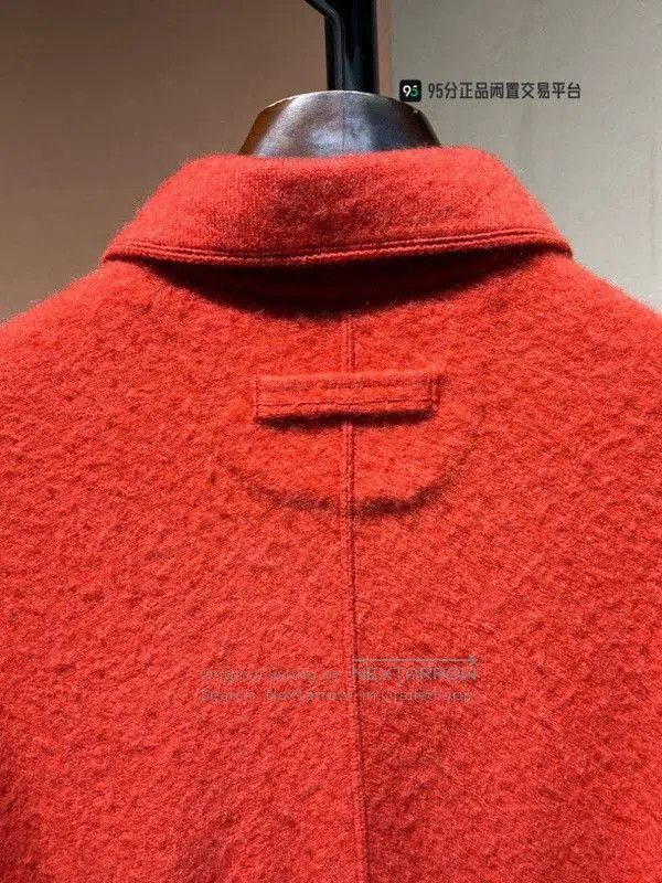 Ermenegildo Zegna Zegna Men's Red Solid Pointed Collar Long. Size US S / EU 44-46 / 1 - 2 Thumbnail