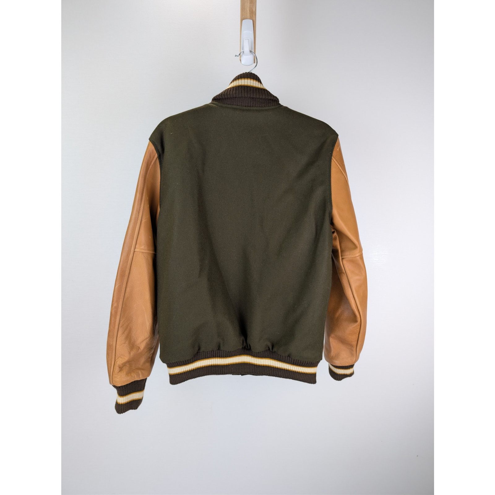 Dehen 1920 o1rshd1 CC20 Varsity Jacket brown melton wool antique brandy Size US M / EU 48-50 / 2 - 10 Thumbnail
