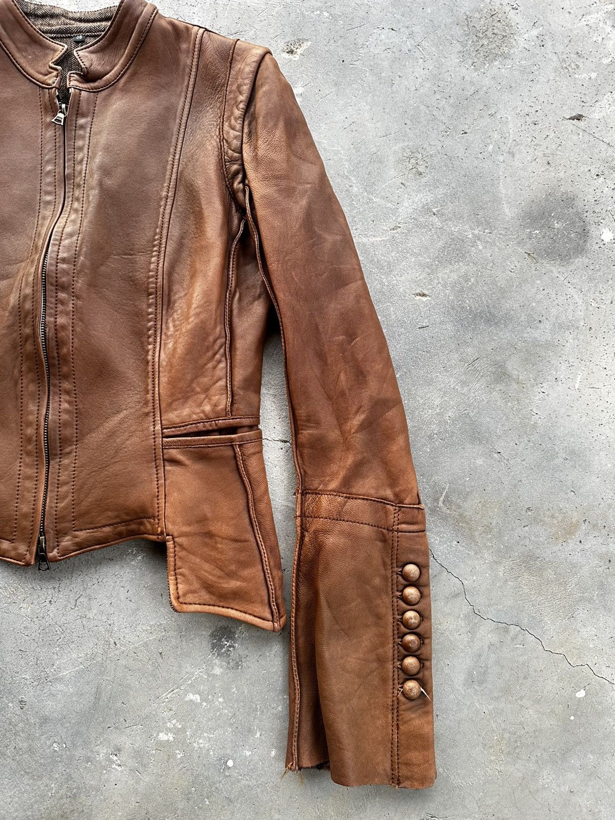 Isaac Sellam Experience Isaac Sellam Experience Leather Jacket Artisanal 00’s Size US S / EU 44-46 / 1 - 8 Thumbnail