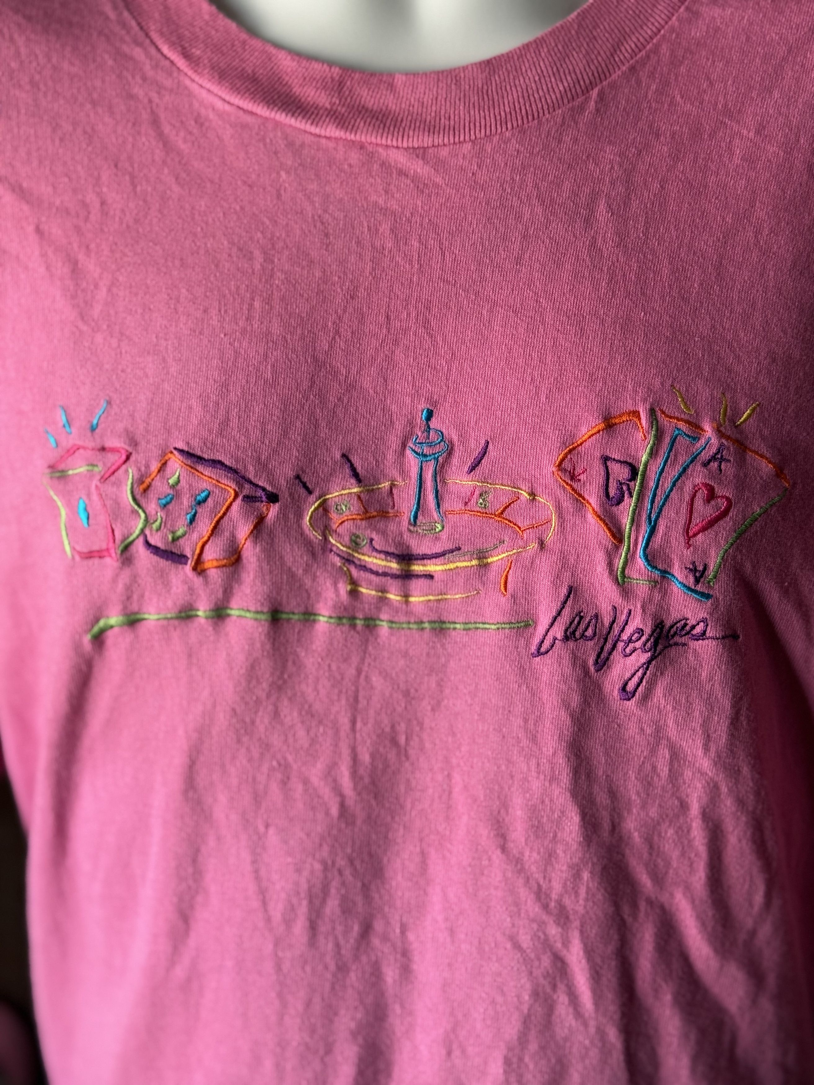 Anvil Vintage Las Vegas Embroidered Tee Anvil USA 2X Pink Size US XXL / EU 58 / 5 - 5 Thumbnail
